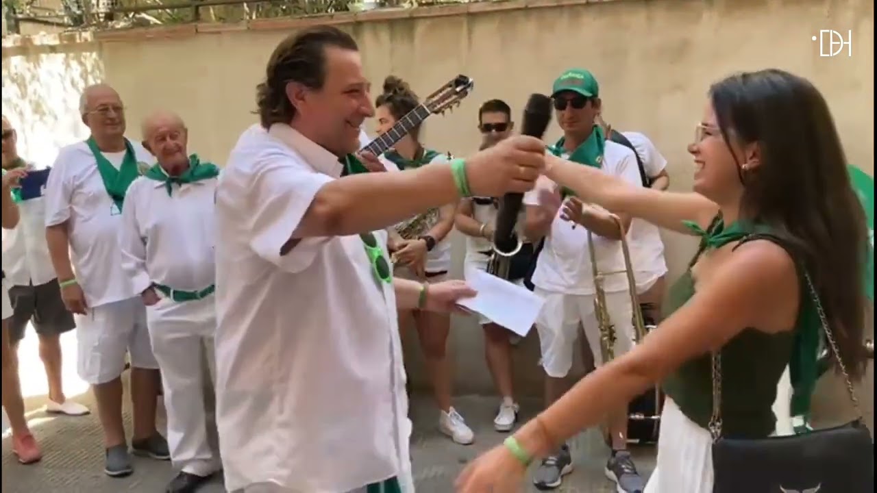 Toño Julve y Eva Rico, la Peña Zoiti ronda a la atleta