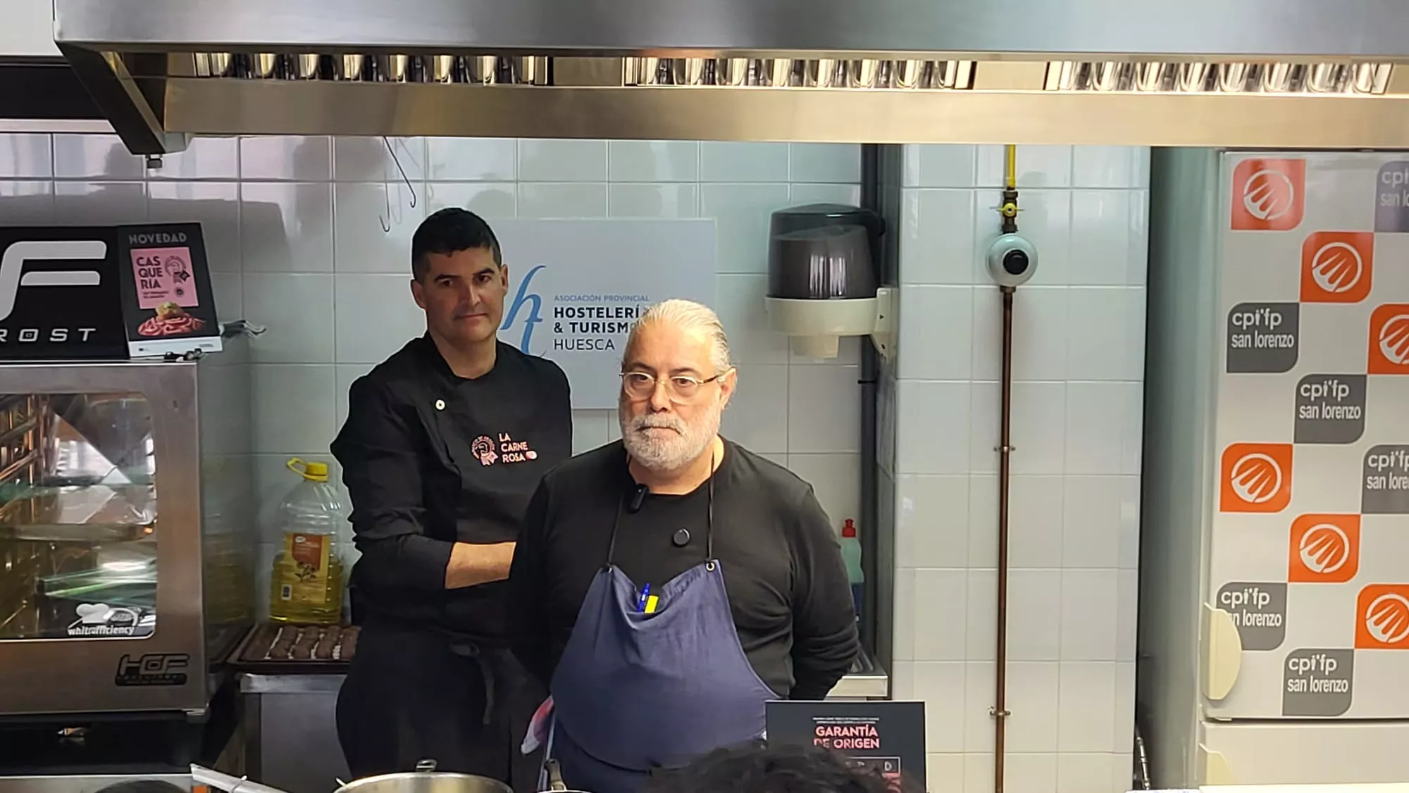 Taller de  Julio Rioyo sobre Casquería en la Escuela de Hostelería de Huesca
