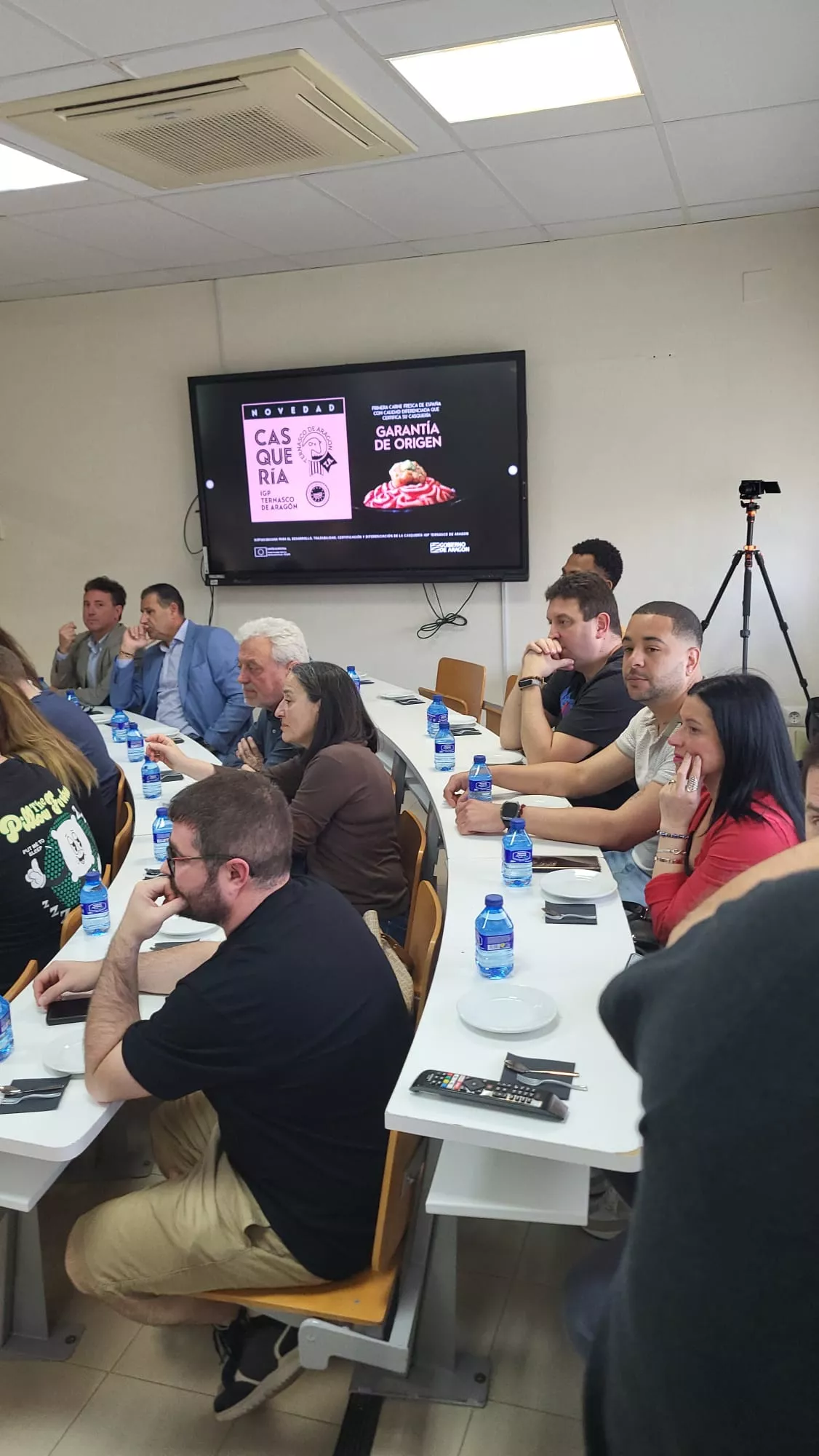 Taller de  Julio Rioyo sobre Casquería en la Escuela de Hostelería de Huesca