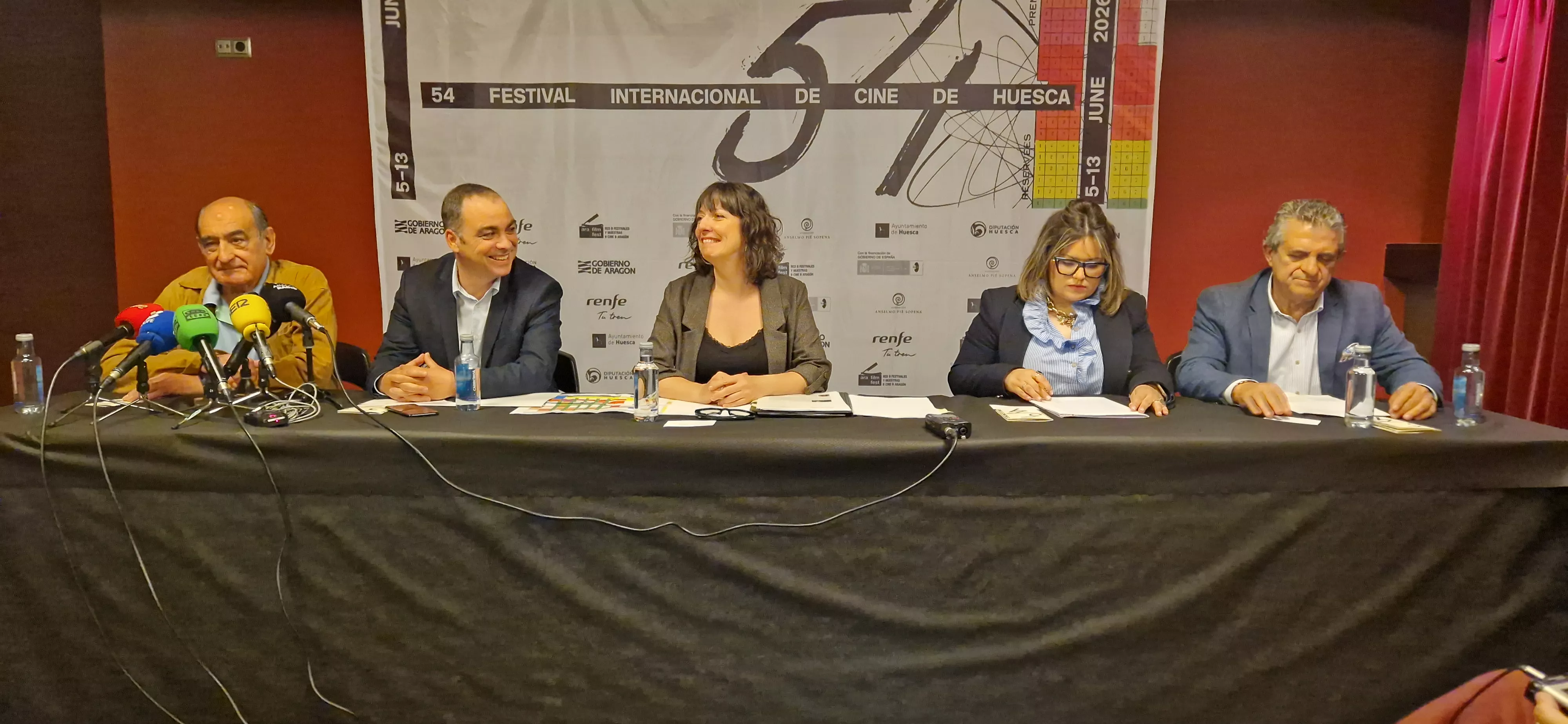 Manuel Avellanas, Carlos Sampériz, Estela Rasal, Sonia Latre y Manolo Pérez. Foto Myriam Martínez