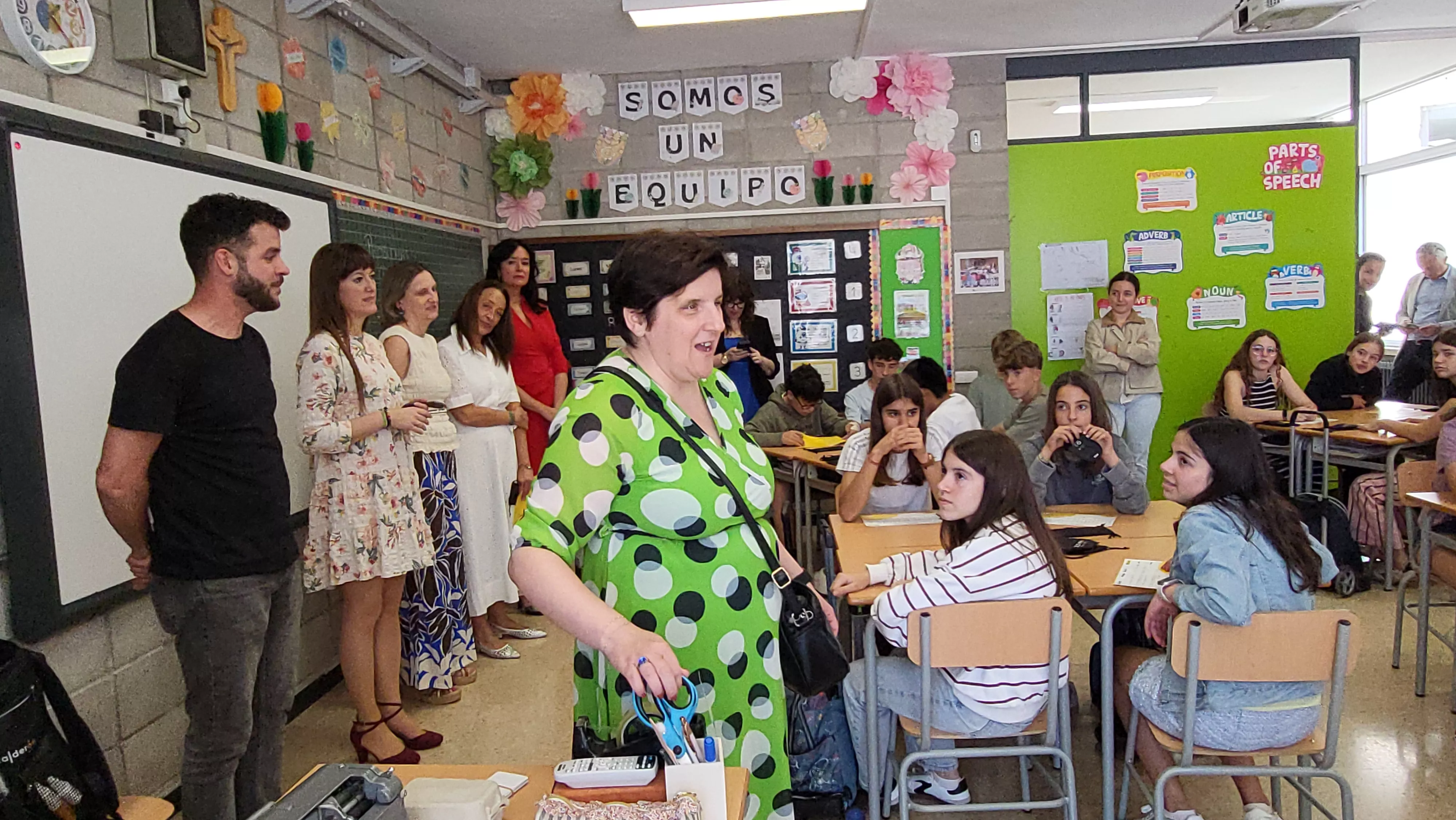 Actividad dedicada al conocimiento del braille en el colegio Santa Rosa. Foto Mercedes Manterola