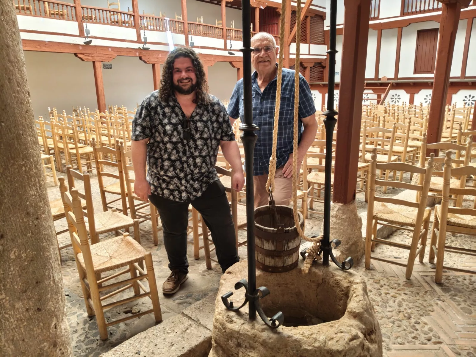Roberto Nistal y Luis Casáus, en Almagro.