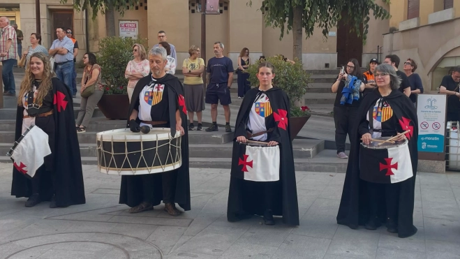 Acto en el arranque del Homenaje Templario de Monzón. Acto en el arranque del Homenaje Templario de Monzón.