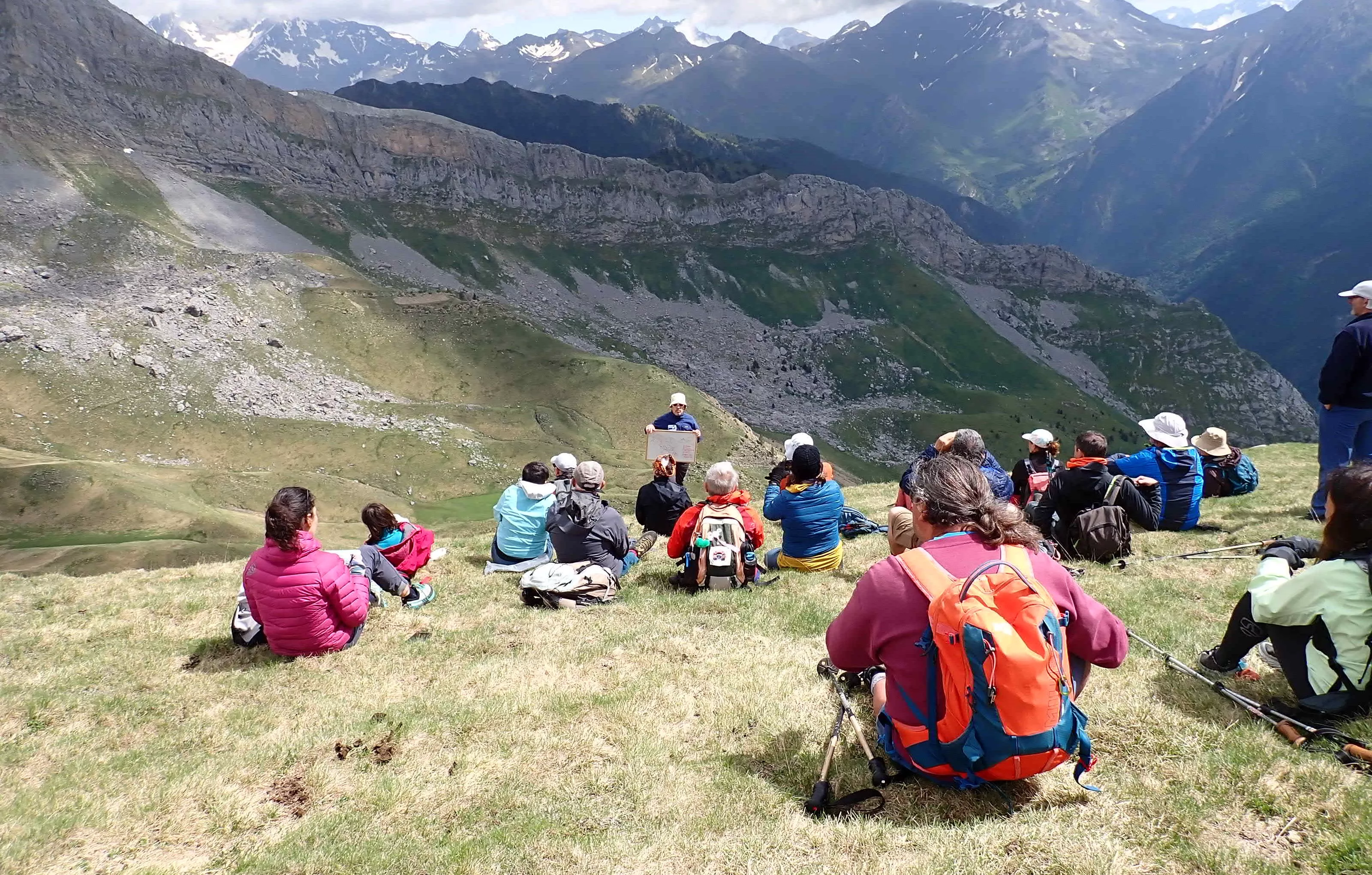 Salida geológica en la edición anterior. Sobrarbe-Pirineos se suma a la celebración de la Semana de los Geoparques Europeos