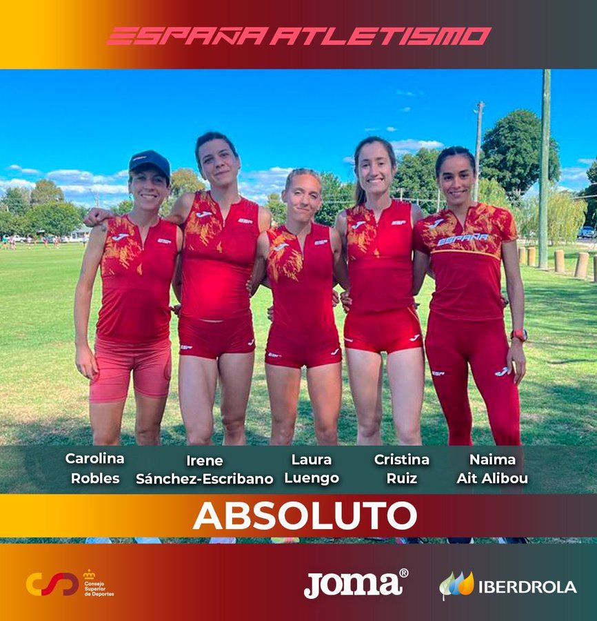 Imágenes del Mundial de Cross. Equipo femenino absoluto. Foto RFEA