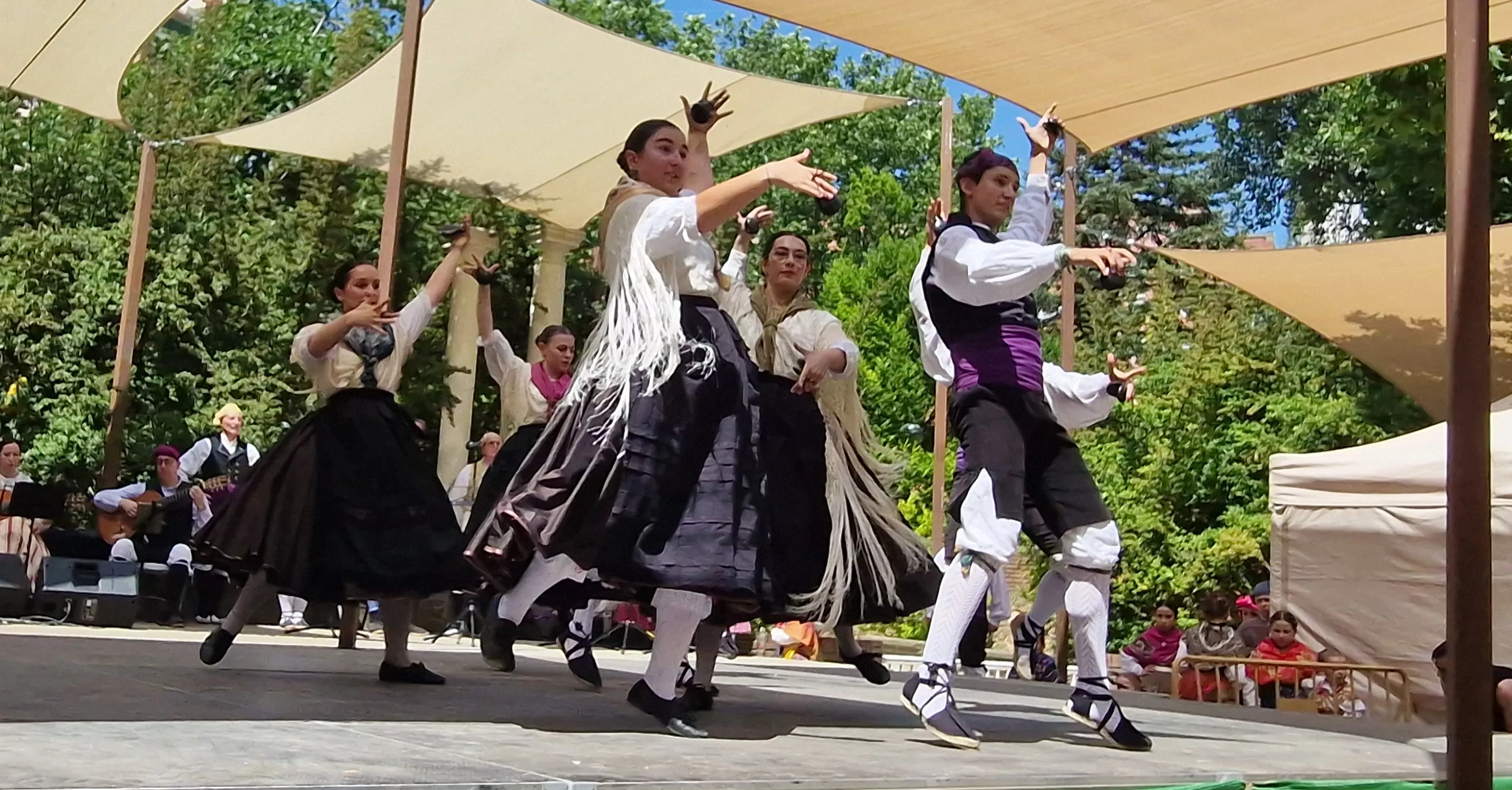 Elenco en el Ciclo de Floklore de Aragón. Foto Myriam Martínez
