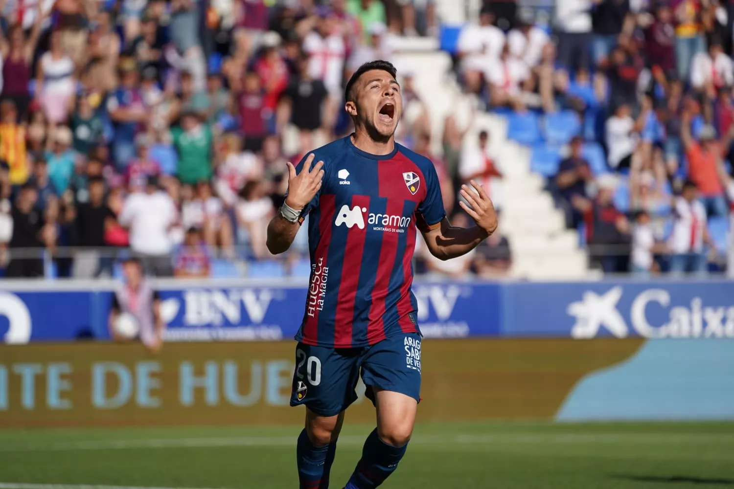 Imágenes de ambiente en El Alcoraz, SD Huesca-CD Castellón. Foto: Dani Vidal @fotomaniafut