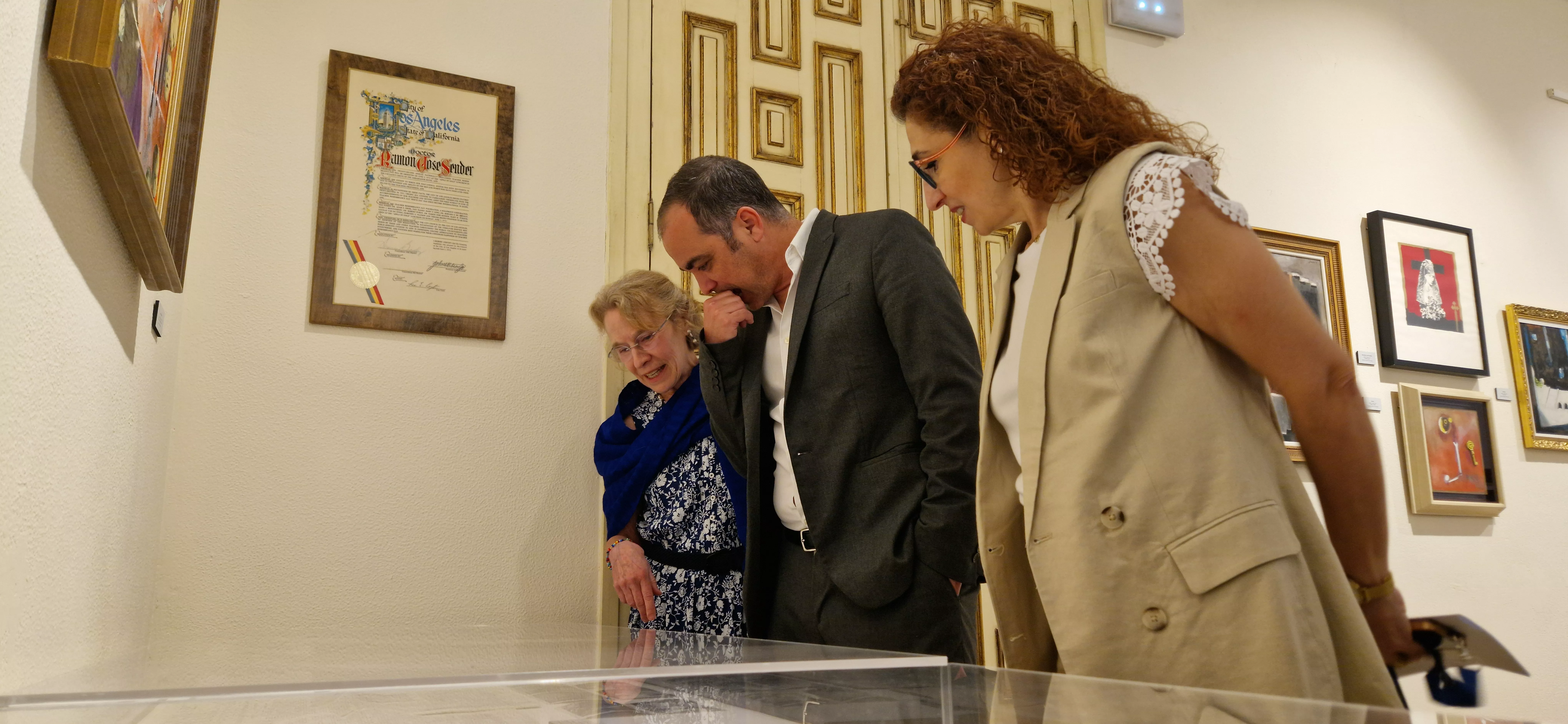 Anita Peñuelas, Carlos Sampériz y Susana Oliván. Foto Myriam Martínez