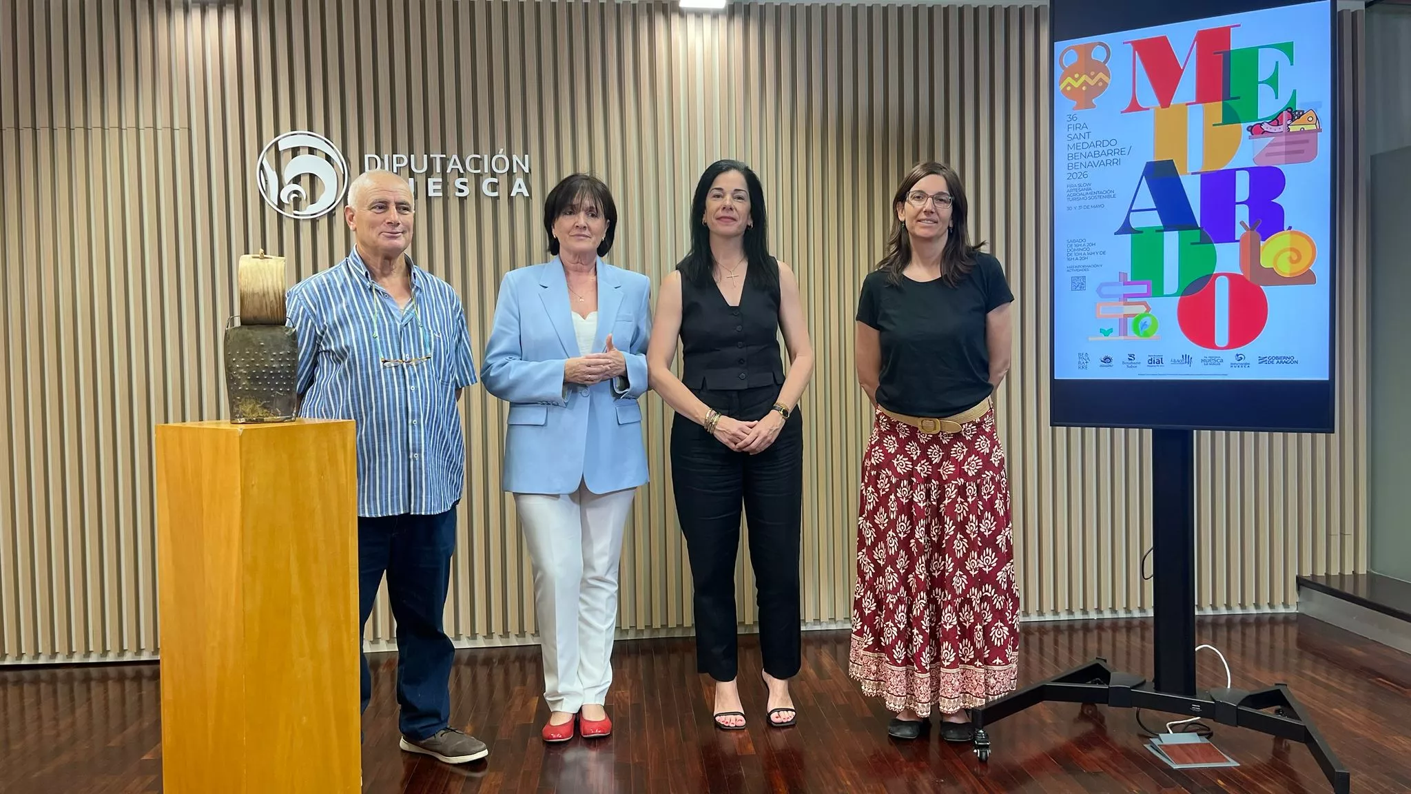 Juanjo Baró, Yolanda Castelló, Lola Ibort y Anna Pulido han presentado la Fira de Benabarre.