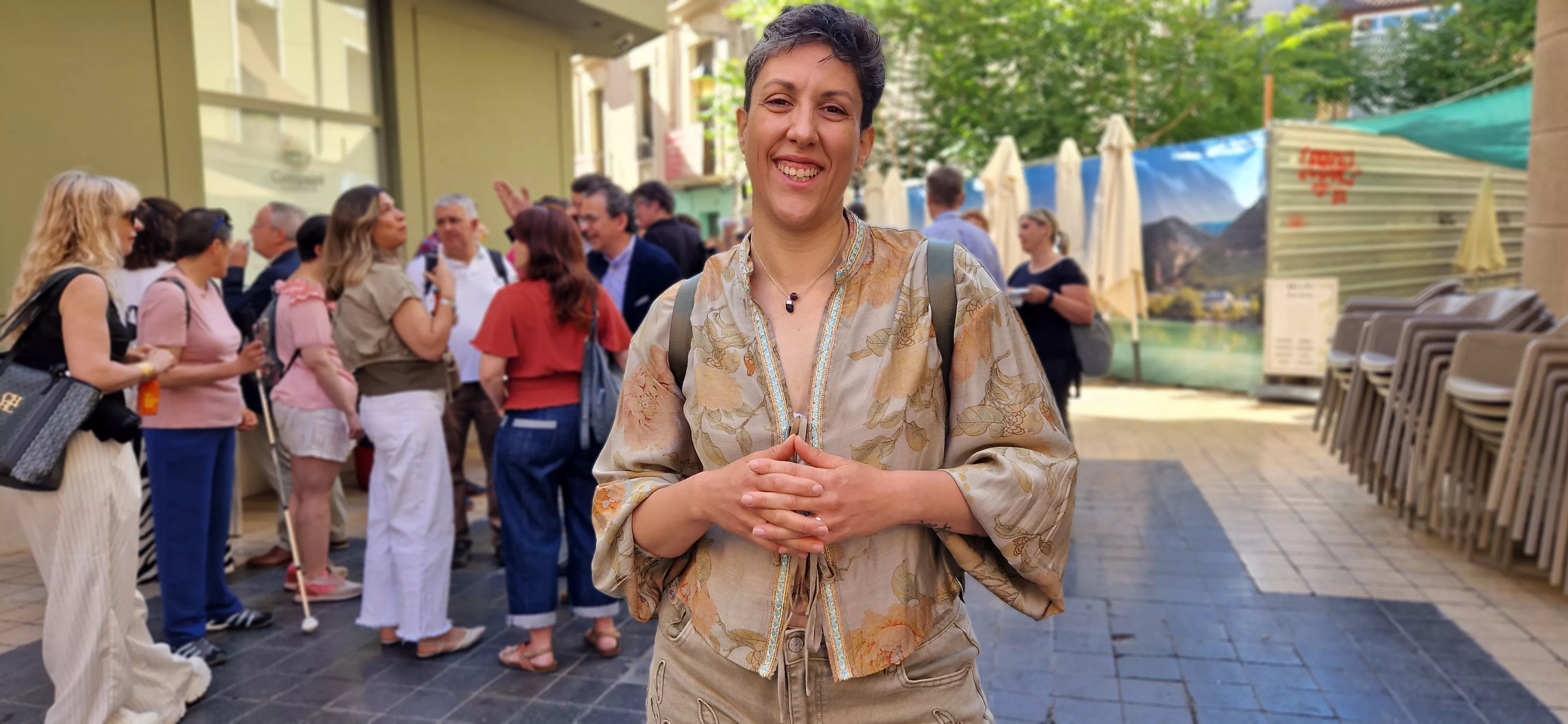 Sara García, responsable de Be24Fit. Primeros sellos para los "Establecimientos más accesibles". Foto Myriam Martínez