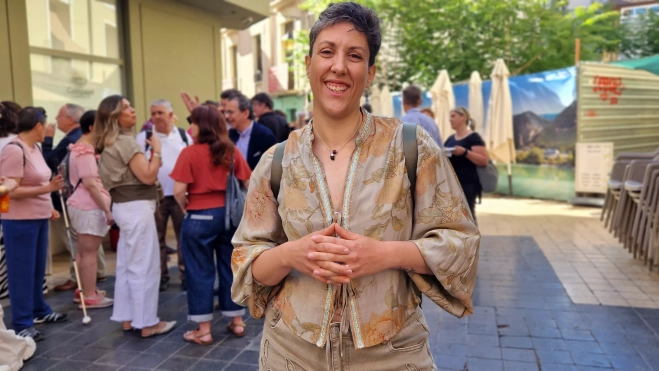 Sara García, responsable de Be24Fit. Primeros sellos para los "Establecimientos más accesibles". Foto Myriam Martínez