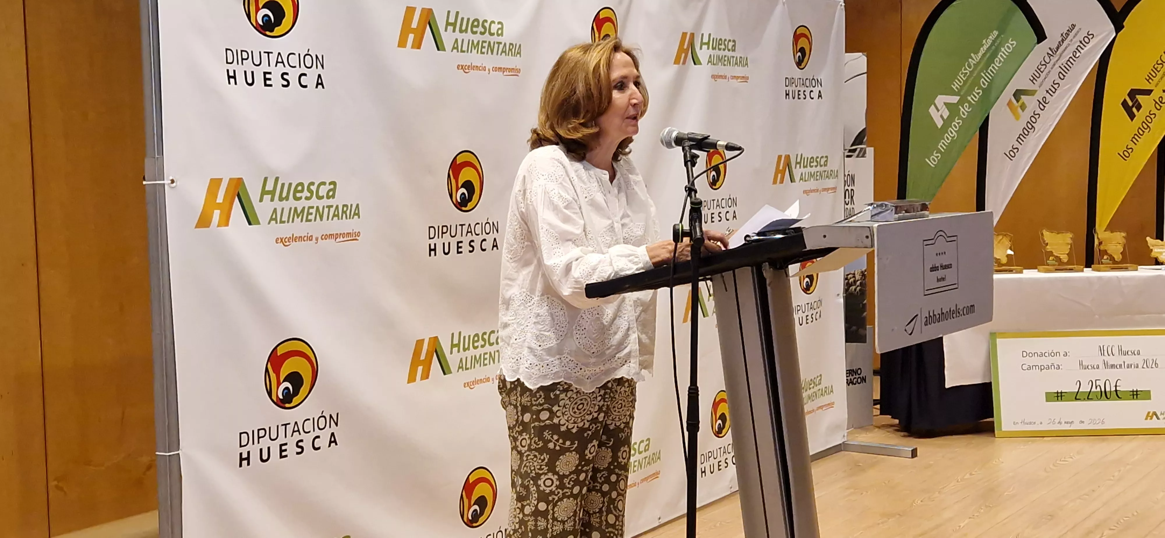Lourdes Plana. Gala de Huesca Alimentaria 2026. Foto Myriam Martínez