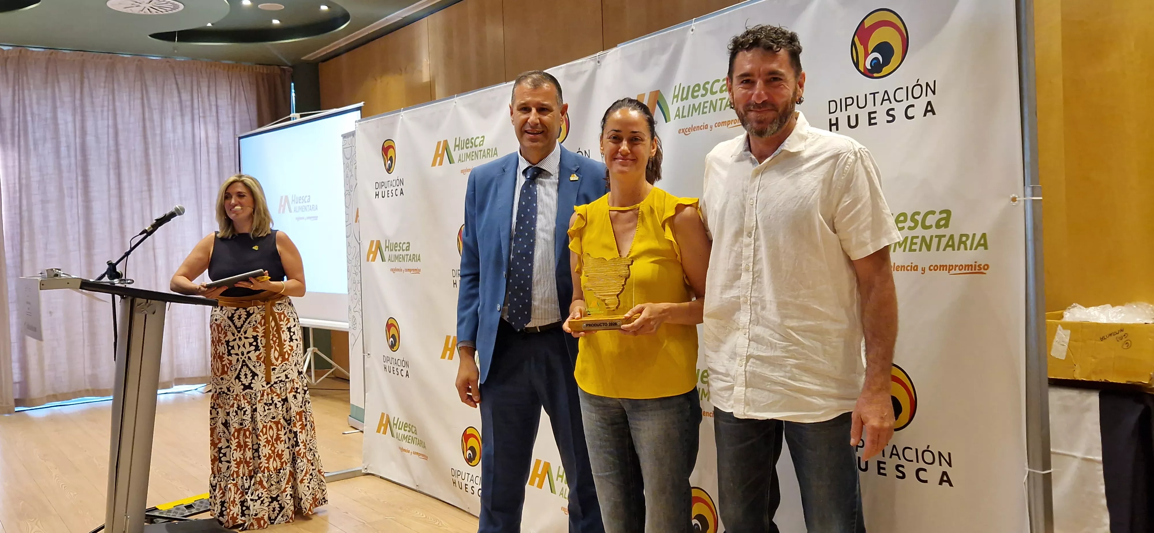 Hoz Miel Artesanal del Pirineo, Productor del año en la Gala de Huesca Alimentaria 2026. Foto Myriam Martínez