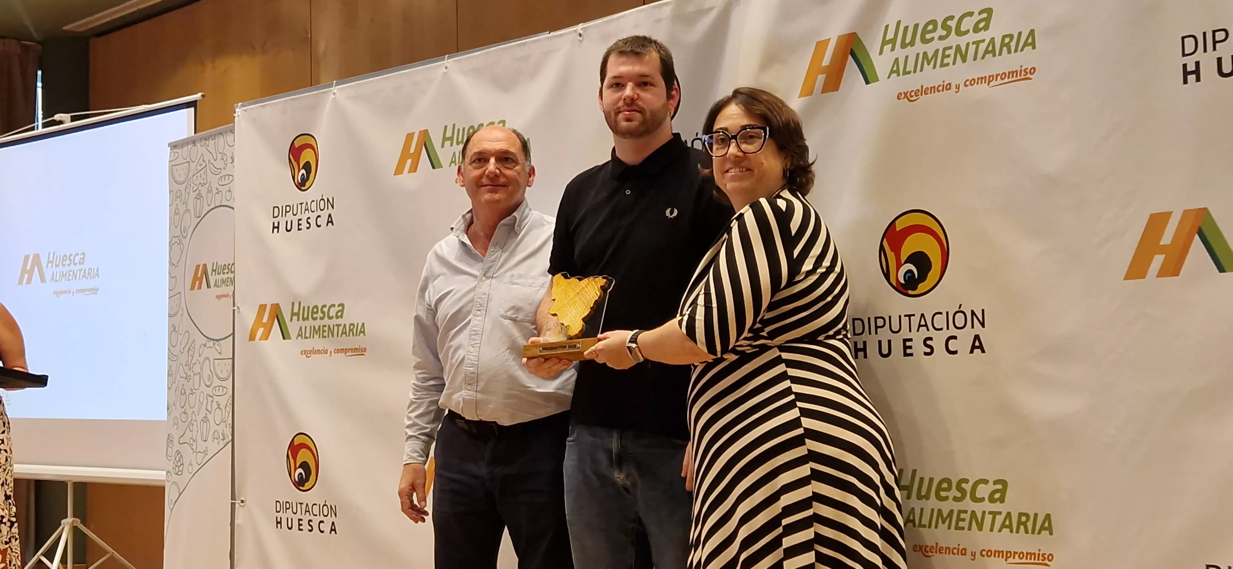El premio Productor del Año ha sido para Casa Fondevila, en la Gala de Huesca Alimentaria 2026. Foto Myriam Martínez
