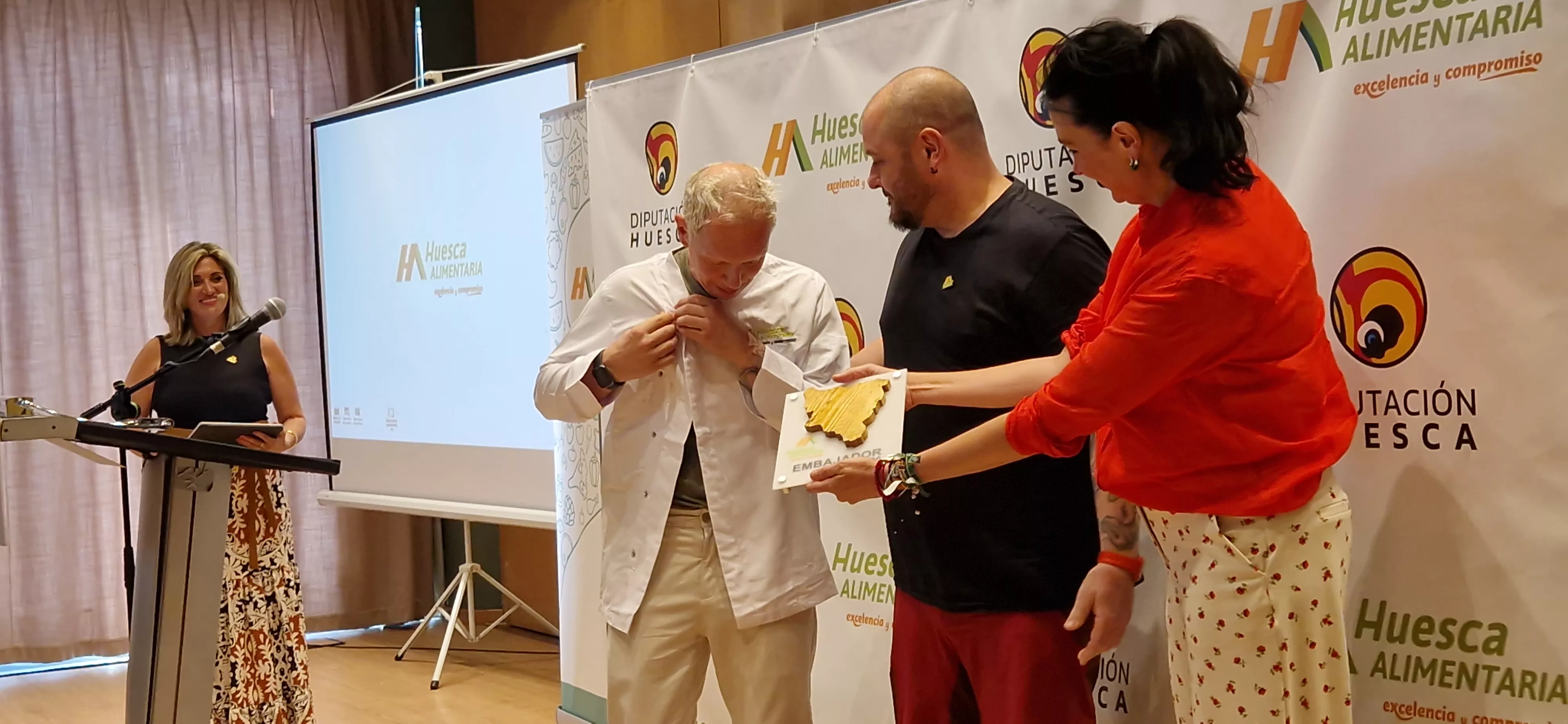 Toño Rodríguez, nuevo embajador de Huesca Alimentaria. Foto Myriam Martínez