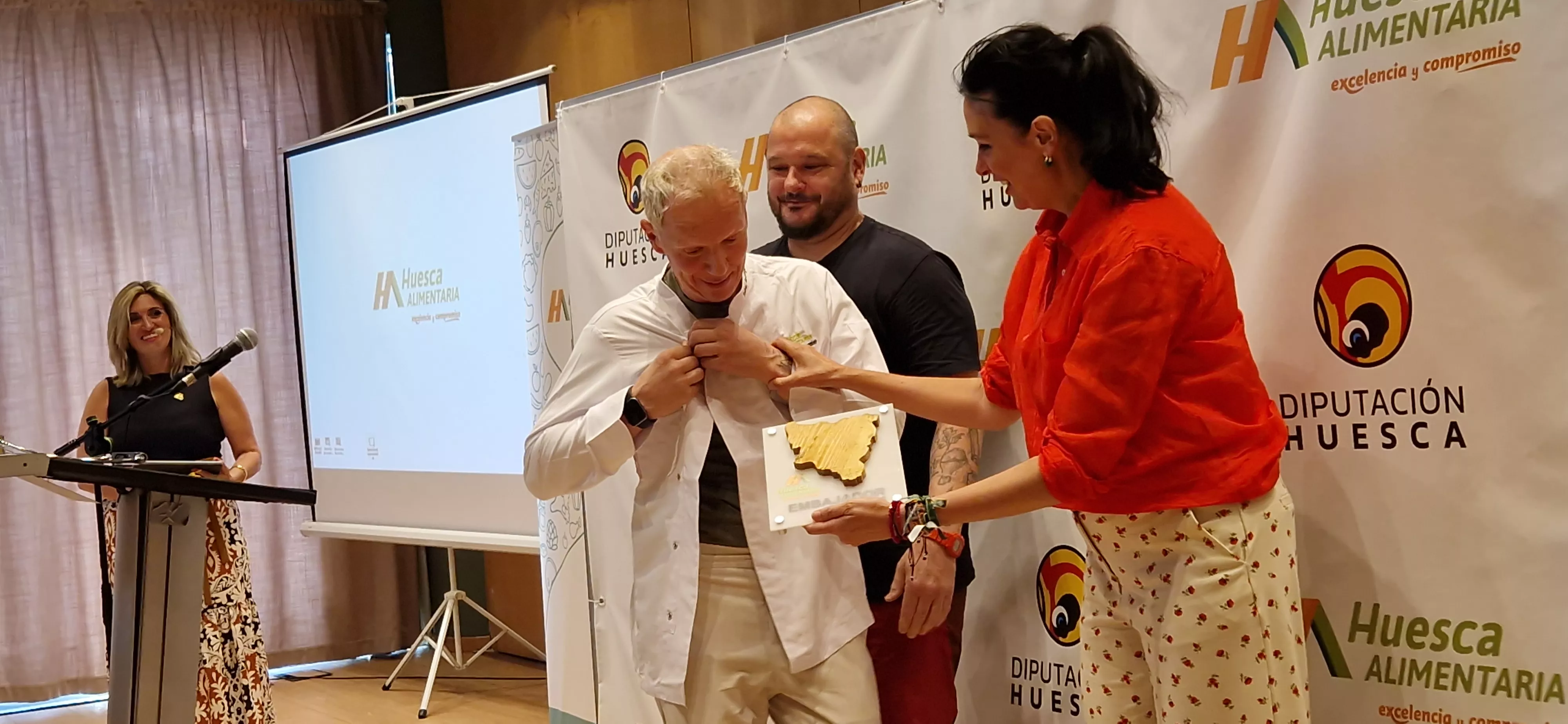 Toño Rodríguez, nuevo embajador de Huesca Alimentaria. Foto Myriam Martínez