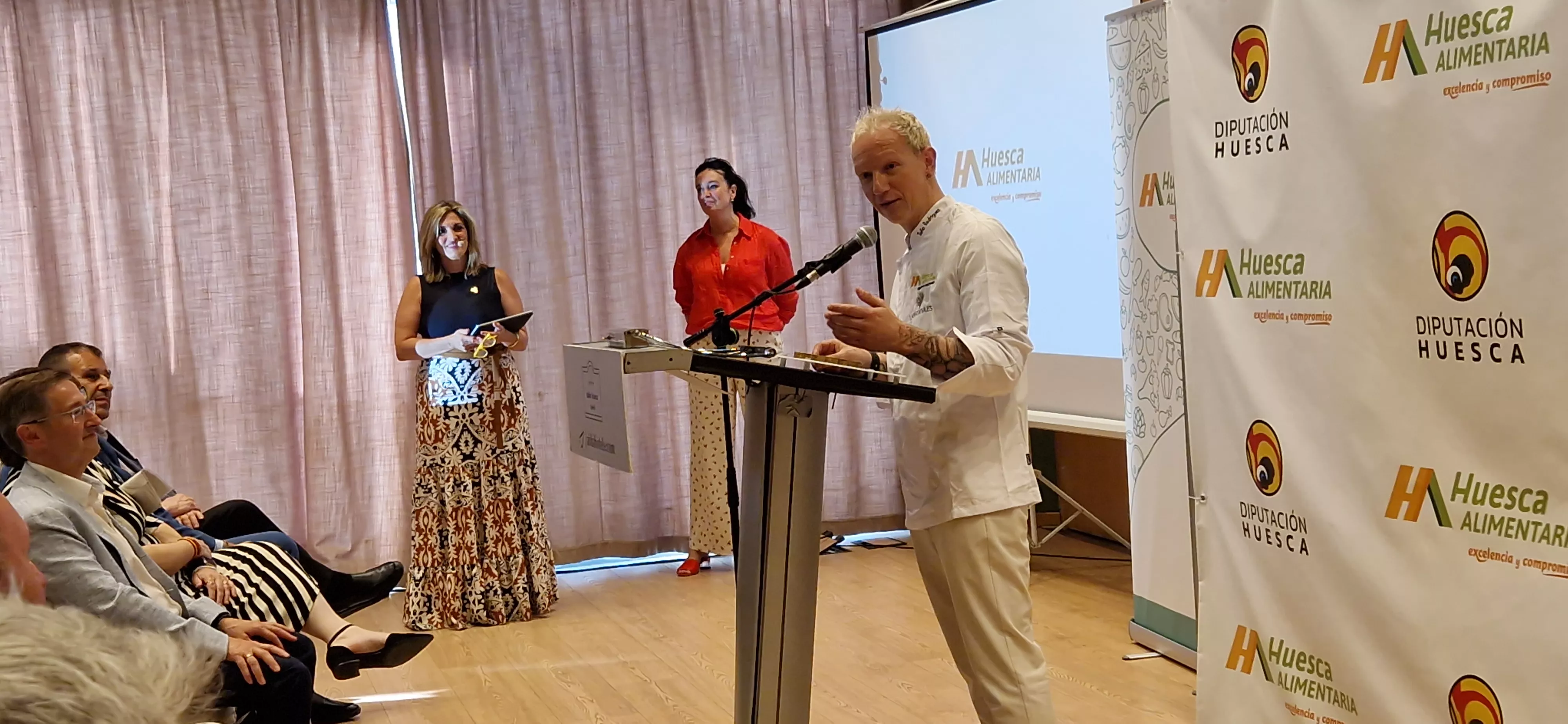 Toño Rodríguez, nuevo embajador de Huesca Alimentaria. Foto Myriam Martínez