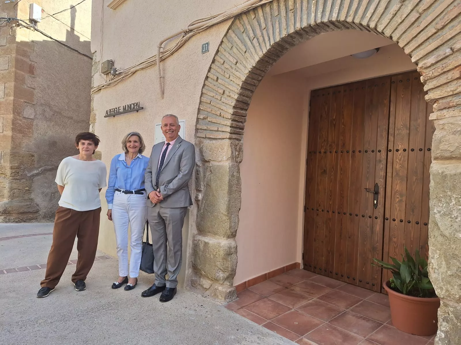 Visita al albergue de Bolea. Visita al albergue de Bolea.
