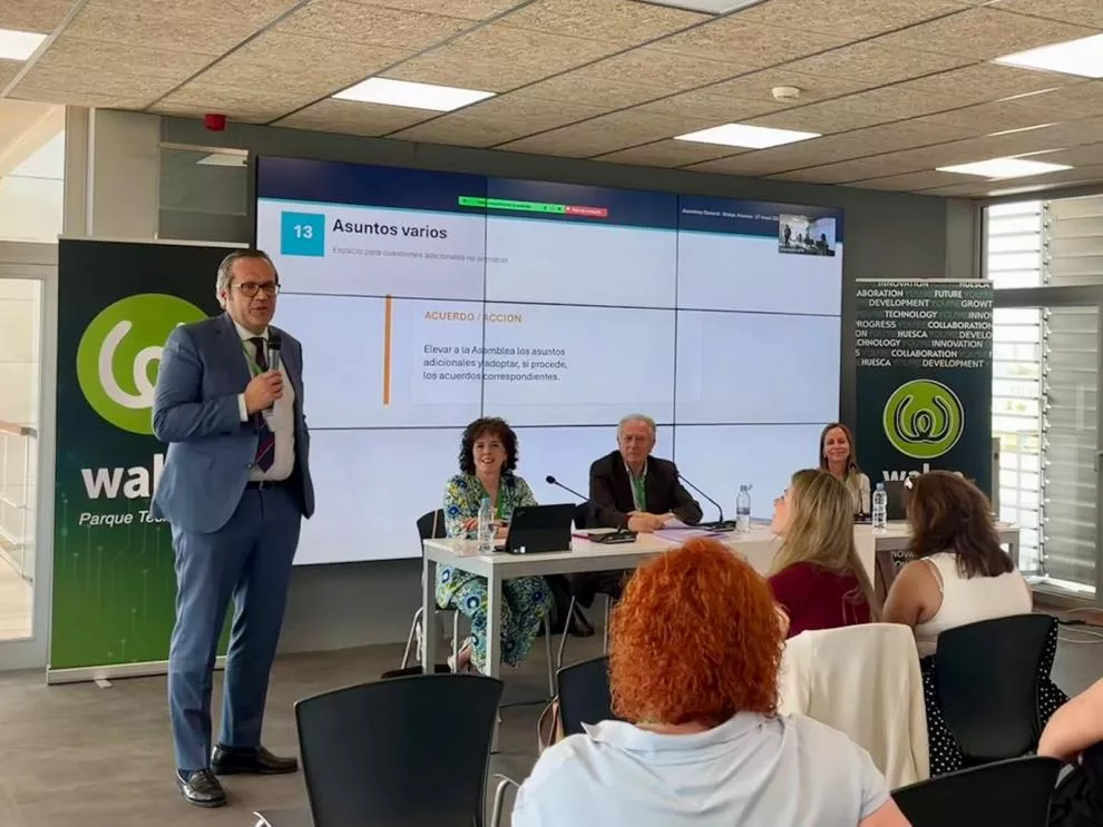 Carlos Ortas en la jornada en Walqa