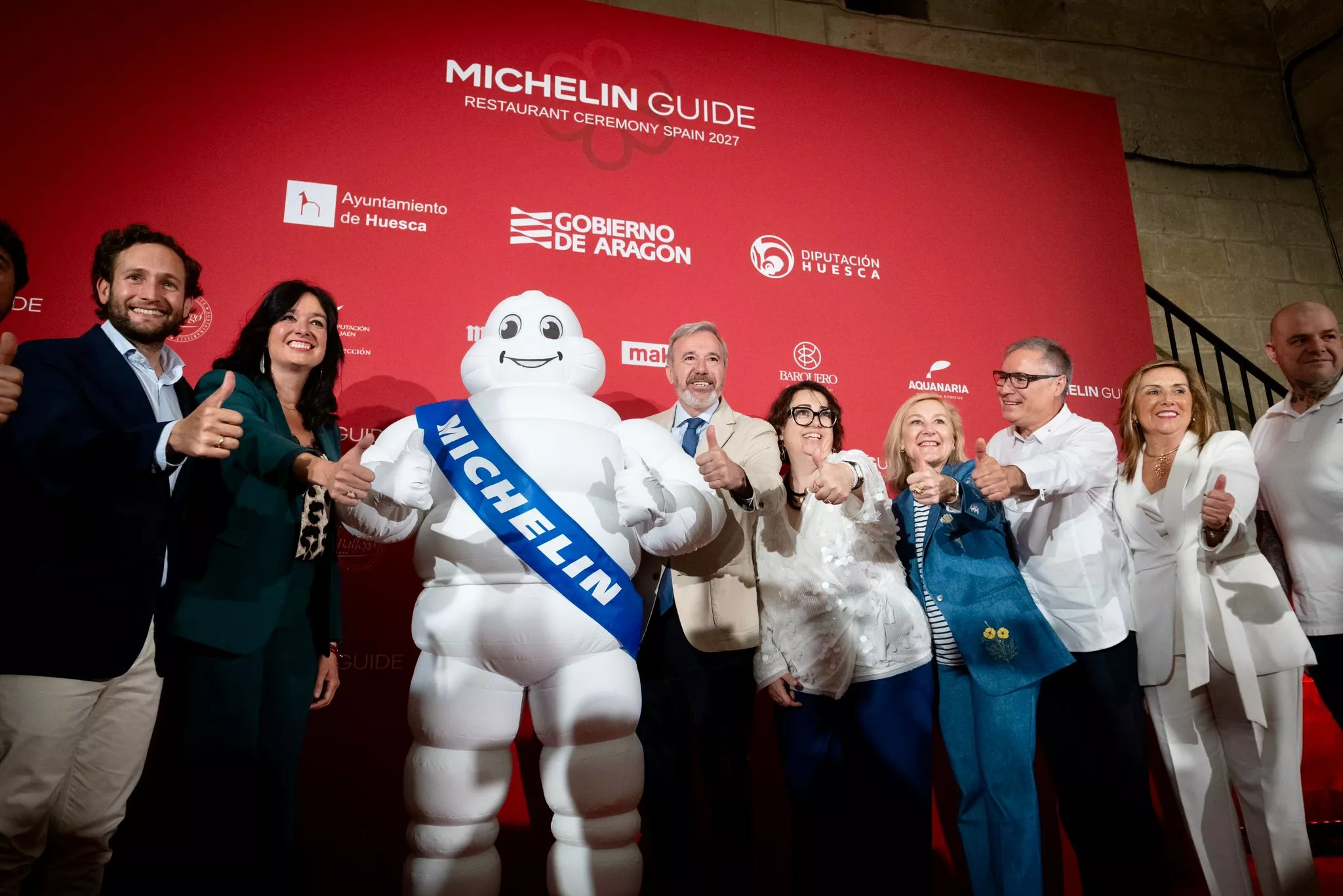 El espíritu de Bibendum, el icono de Michelin, se apoderó de Huesca