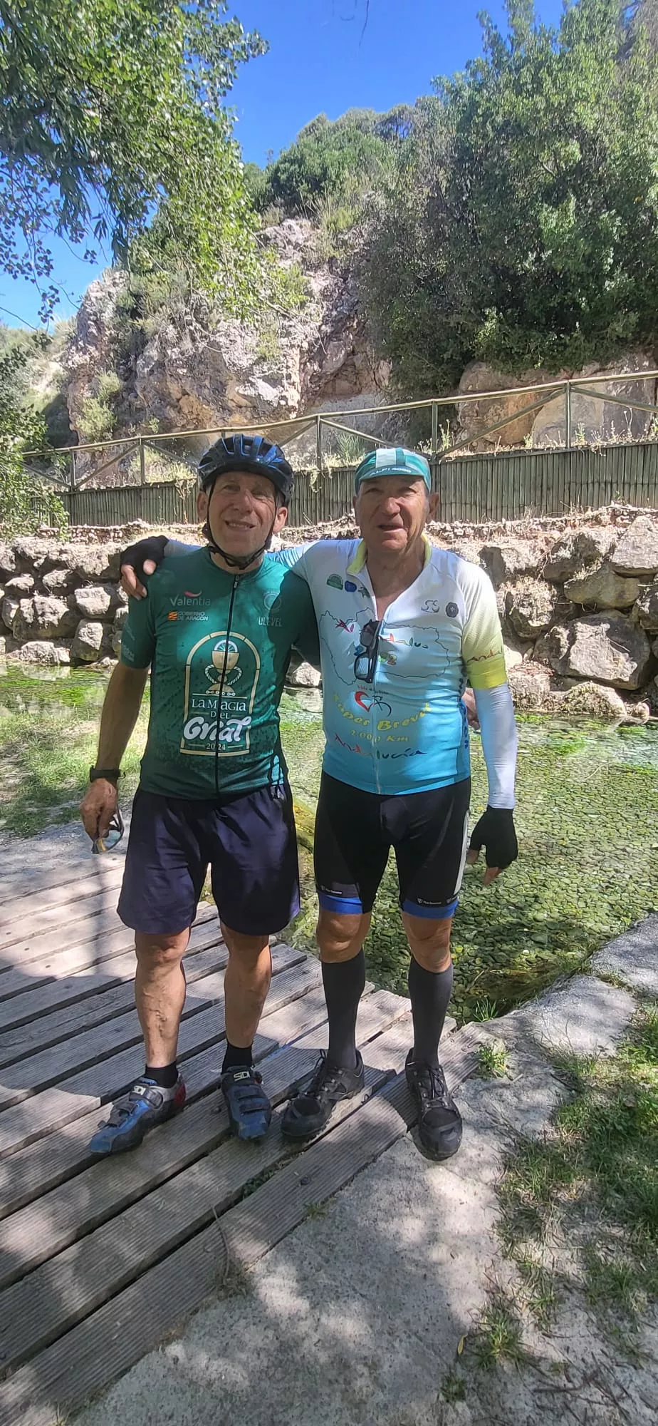 Miguel Ramón y Esteban Navarro este viernes en tierras jienenses.