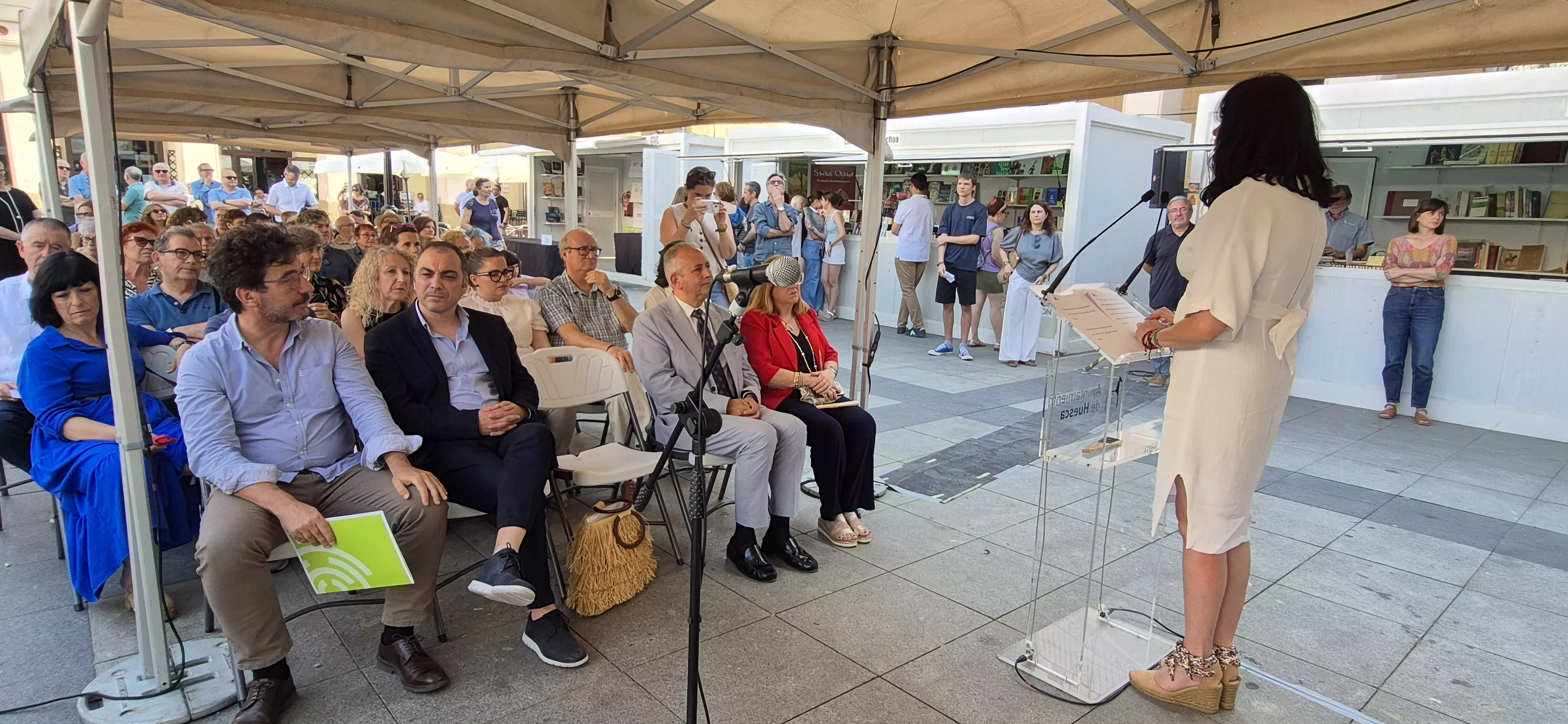 Inauguración de la 42ª Feria del Libro de Huesca. Foto Myriam Martínez