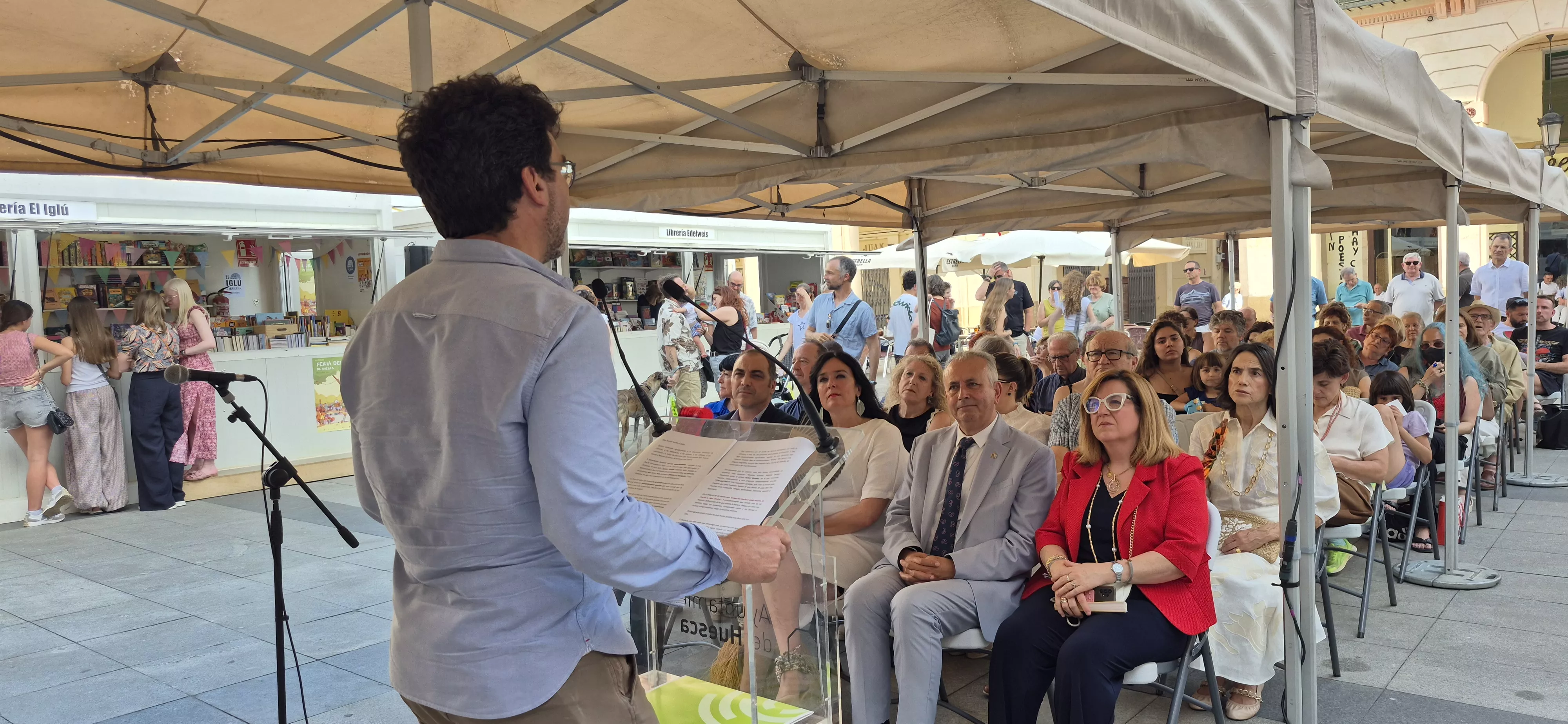 Inauguración de la 42ª Feria del Libro de Huesca. Foto Myriam Martínez