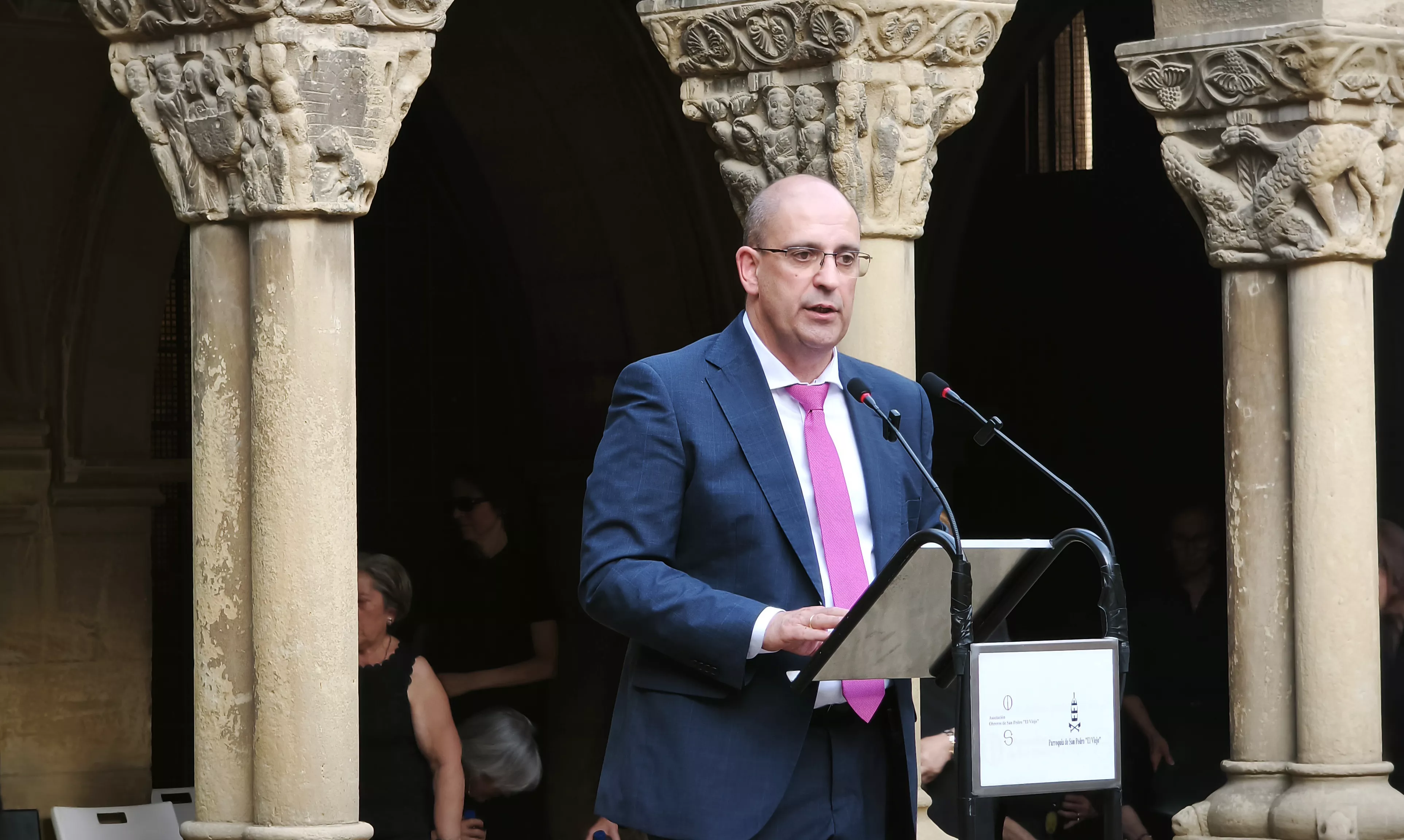 Homenaje  a los Reyes de Aragón en la iglesia de San Pedro el Viejo. Foto María José Sampietro Brosed