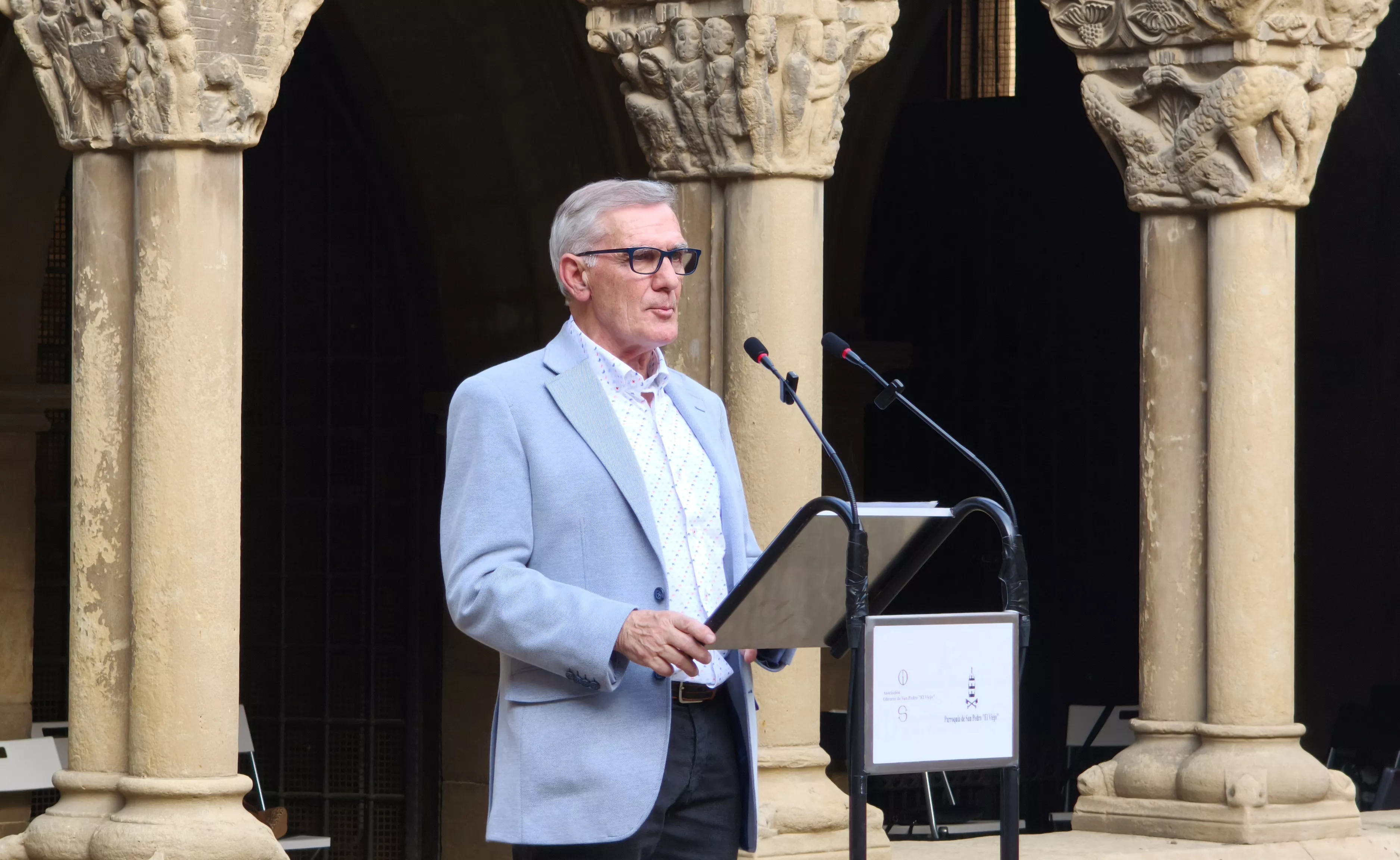 Homenaje  a los Reyes de Aragón en la iglesia de San Pedro el Viejo. Foto María José Sampietro Brosed
