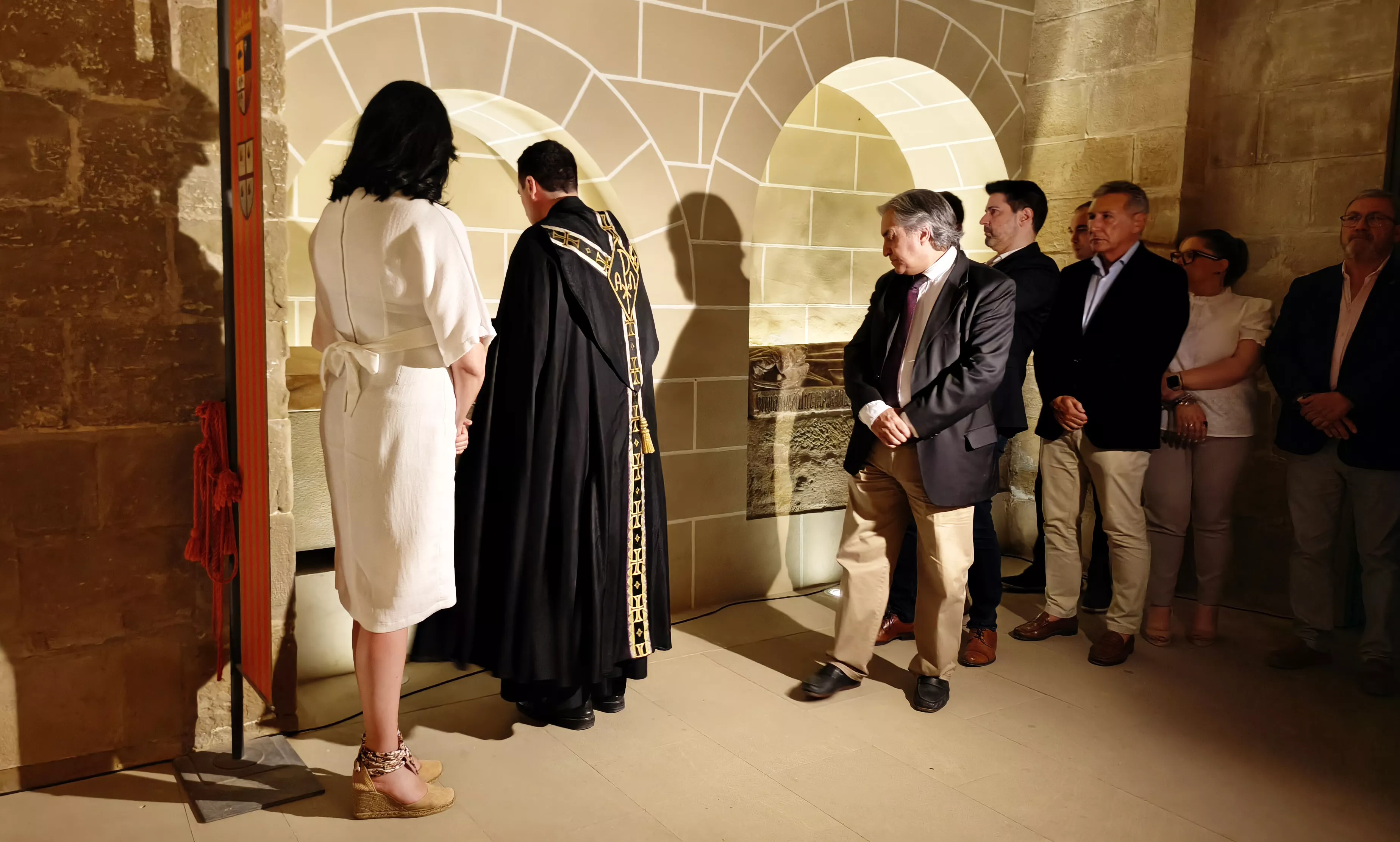 Homenaje  a los Reyes de Aragón en la iglesia de San Pedro el Viejo. Foto María José Sampietro Brosed