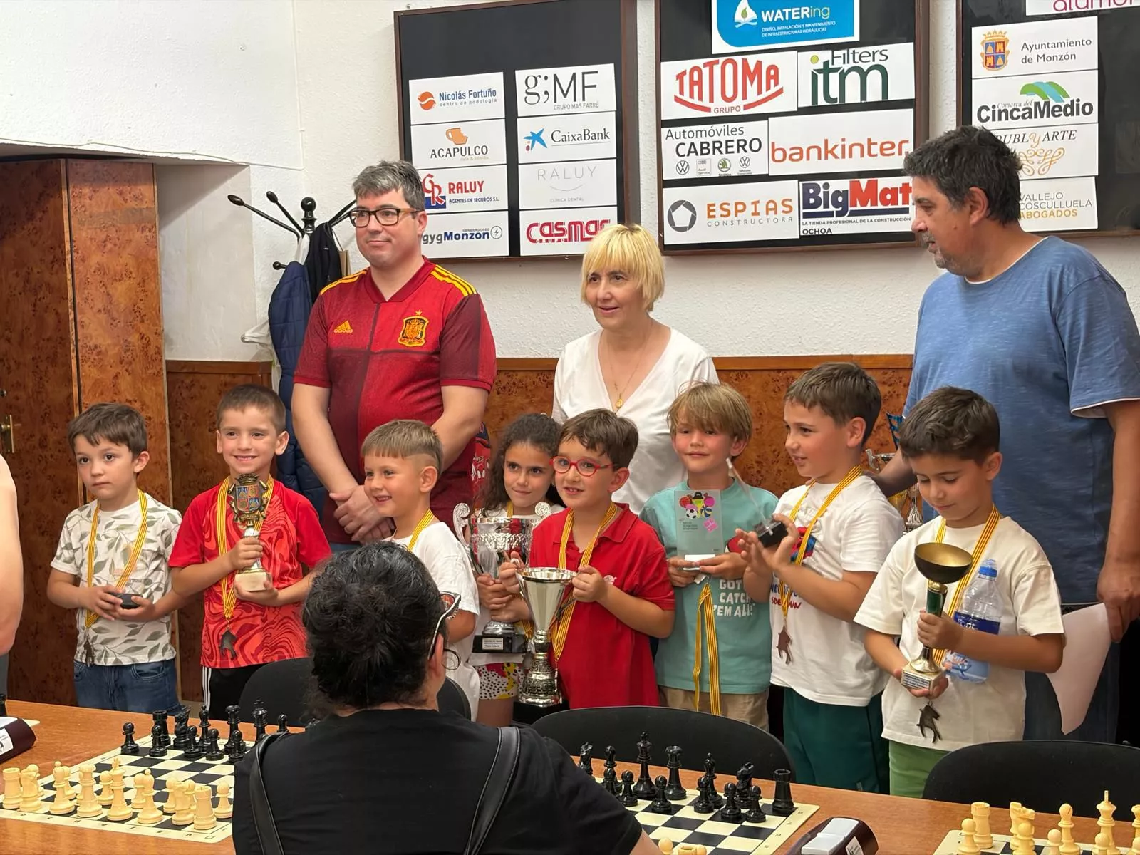 Premiados en el torneo.