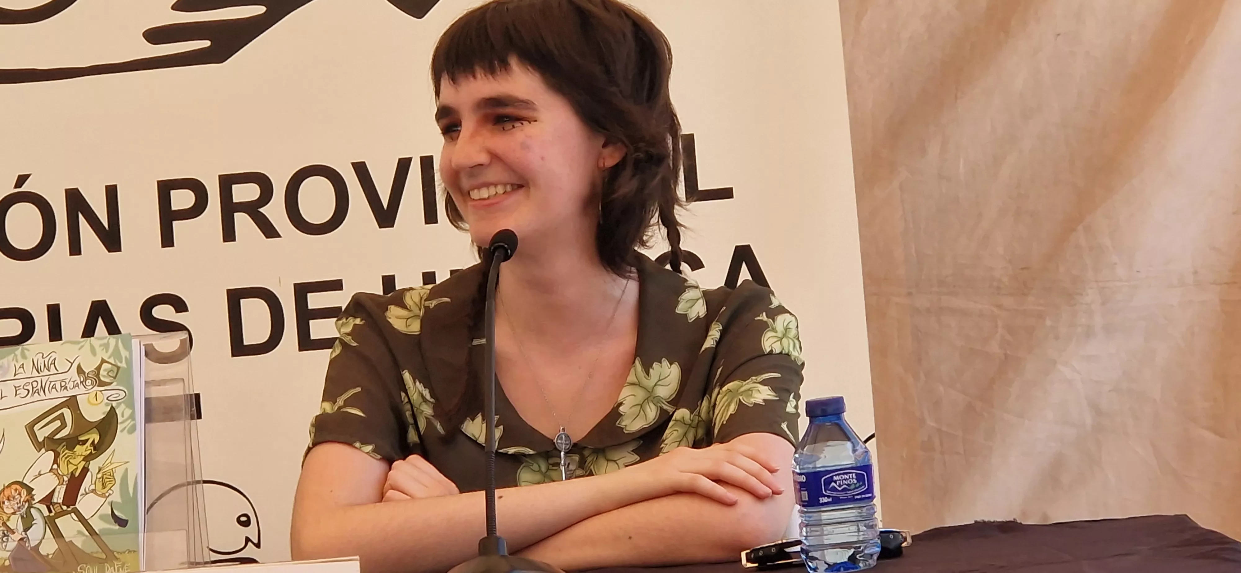 Laura Manso. Feria del Libro de Huesca sábado 30 de mayo. Foto Myriam Martínez