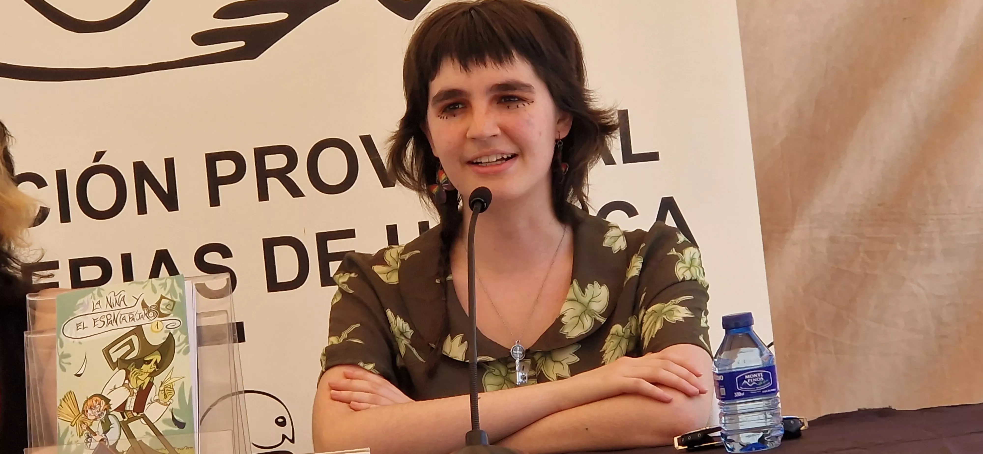 Laura Manso. Feria del Libro de Huesca sábado 30 de mayo. Foto Myriam Martínez
