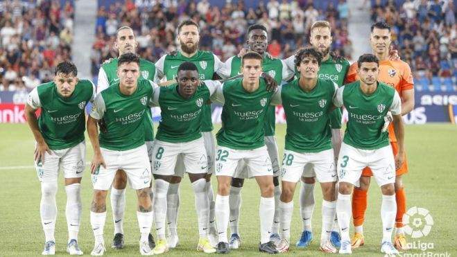 Primera alineación del Huesca en la temporada. Primera alineación del Huesca en la temporada.
