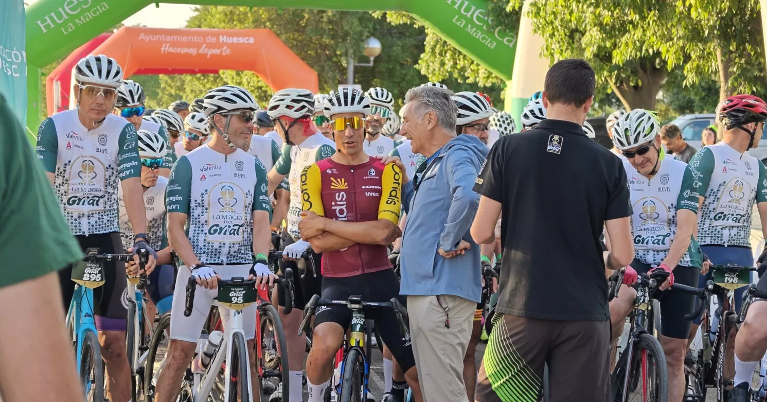 Sergio Samitier con Ricardo Oliván. Foto Aarón Navarro