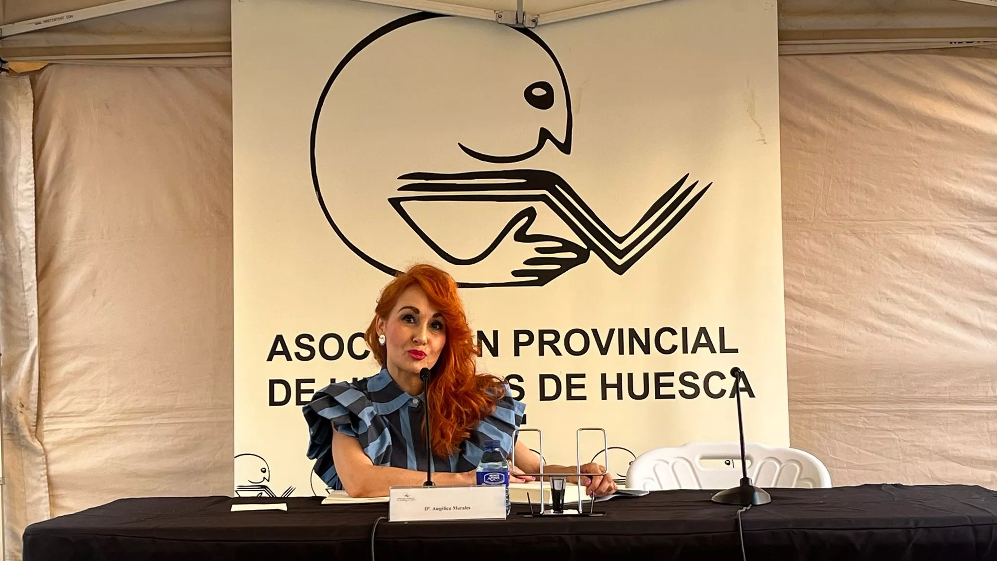 Angélica Morales en la presentación de 'Estas en mis ojos'. Foto Mercedes Manterola