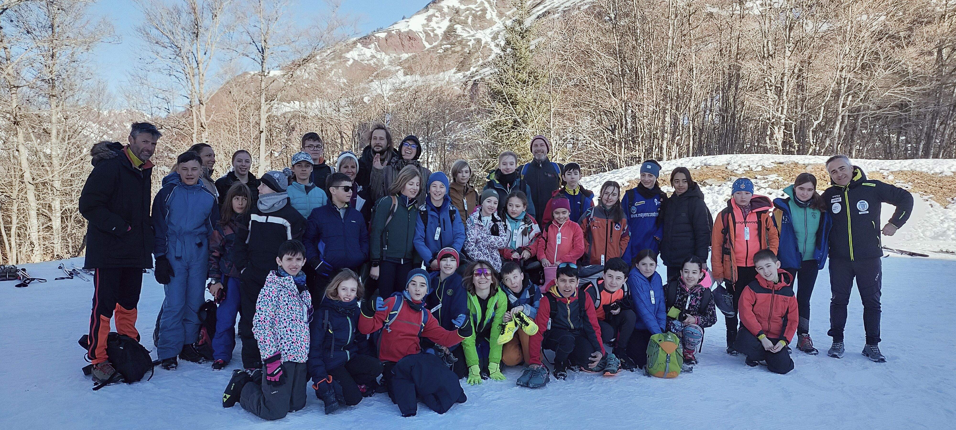 Grupo del primer campus Mayencos-Haut Bearn Ski Nordique