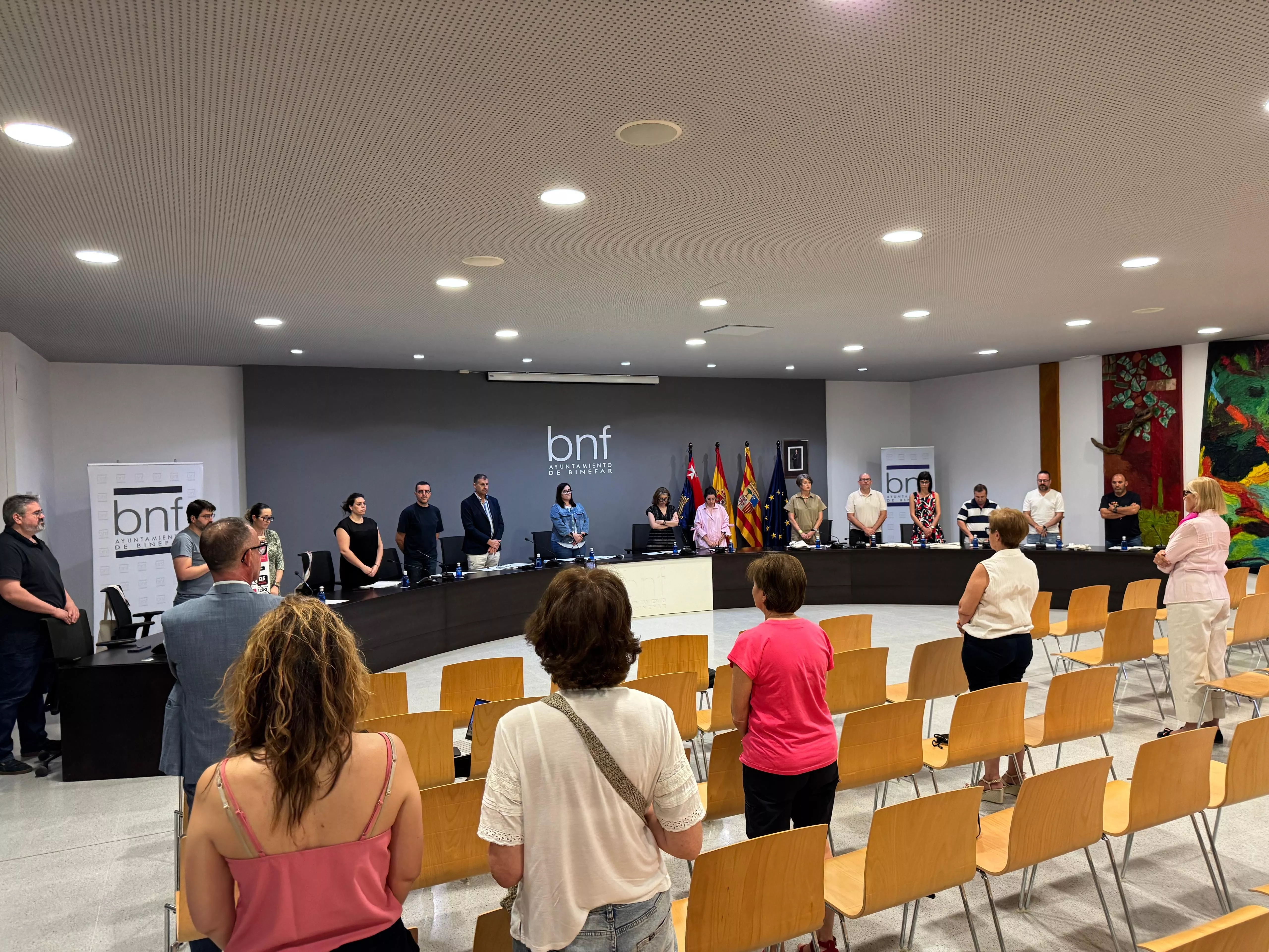 Pleno del Ayuntamiento de Binéfar.