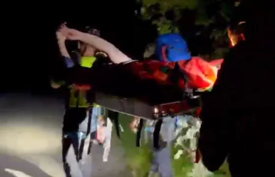 rescate de un ciclista en 