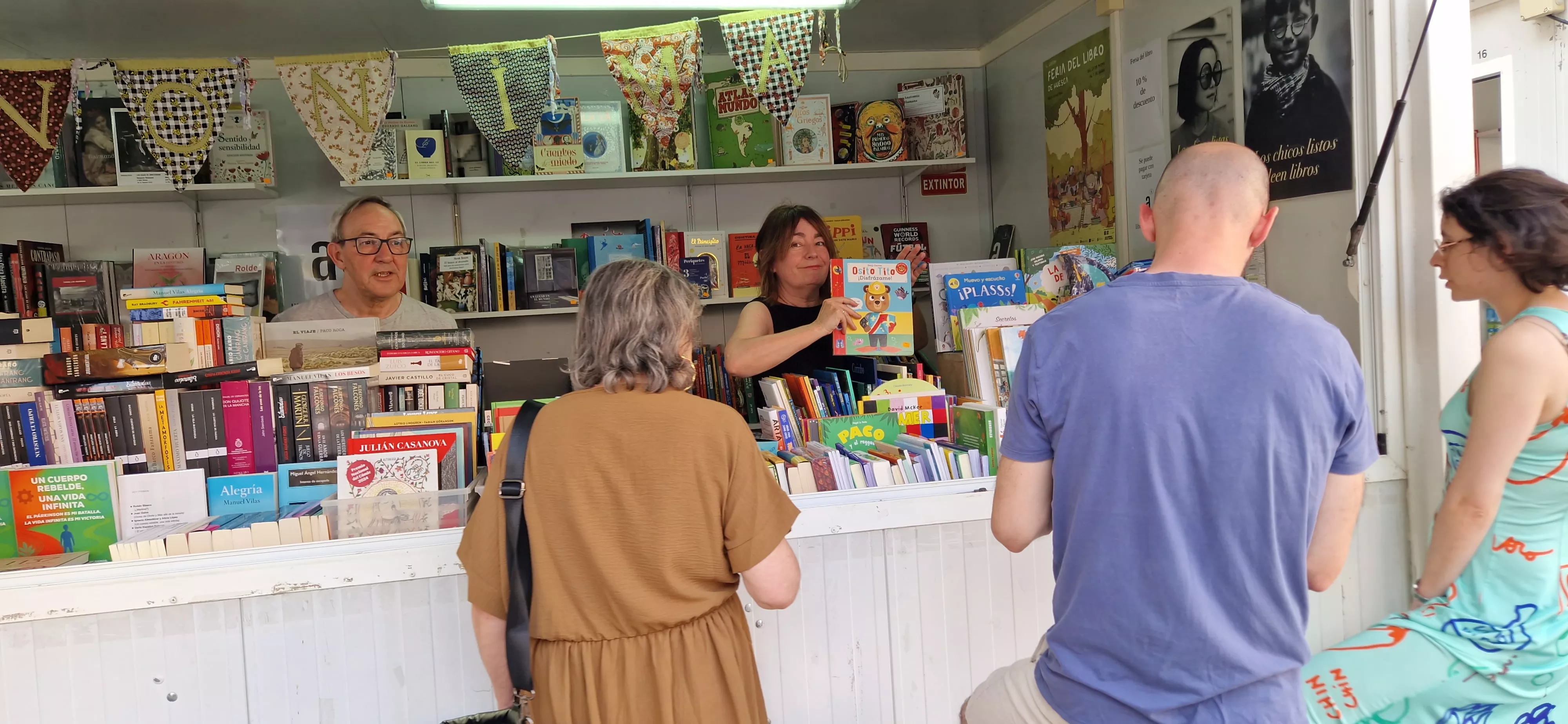 42 Feria del Libro de Huesca el lunes 1 de junio. Foto Myriam Martínez