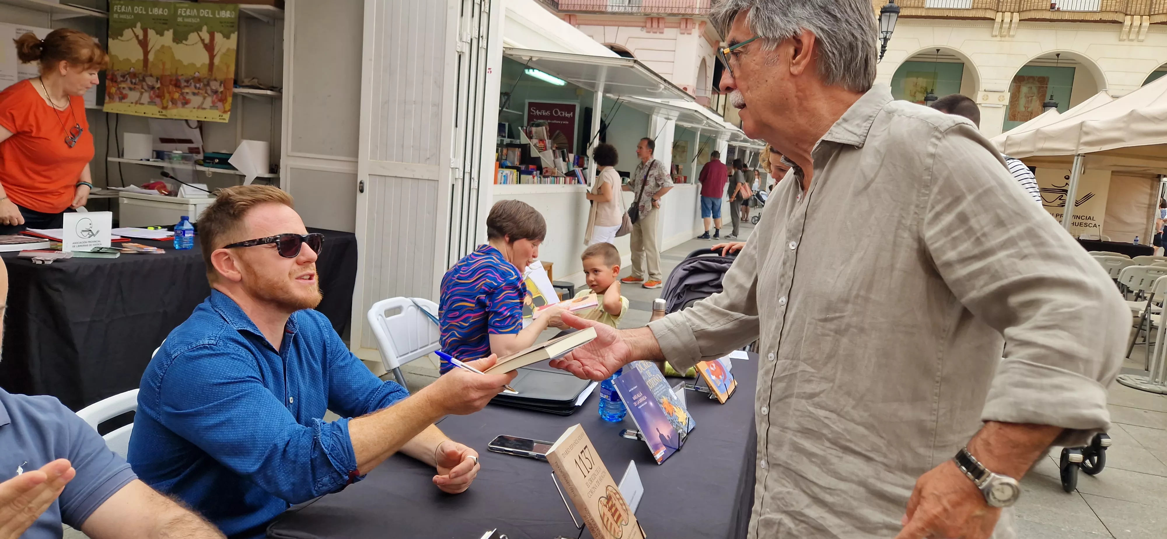 Darío Español-Solana. 42 Feria del Libro de Huesca el lunes 1 de junio. Foto Myriam Martínez