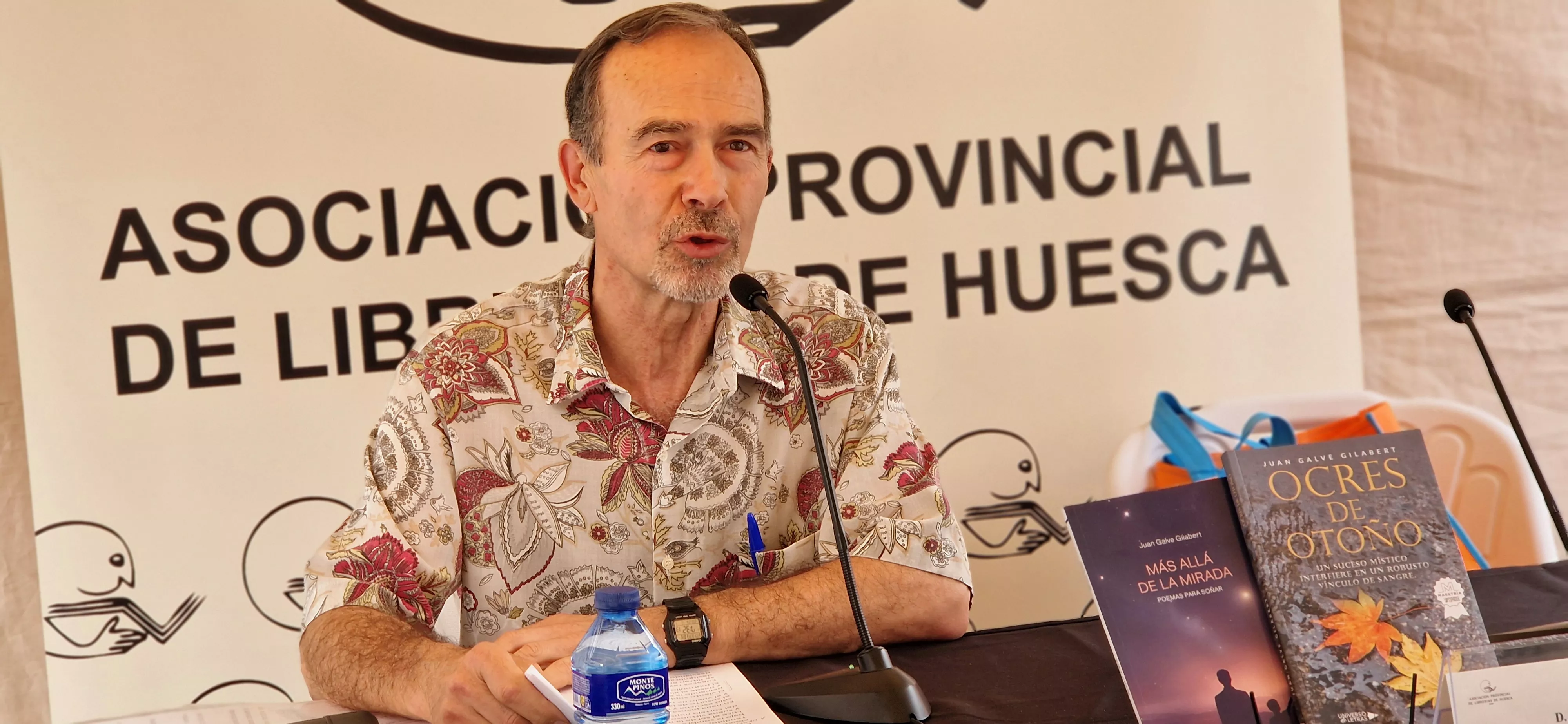 Juan Galve. 42 Feria del Libro de Huesca el lunes 1 de junio. Foto Myriam Martínez