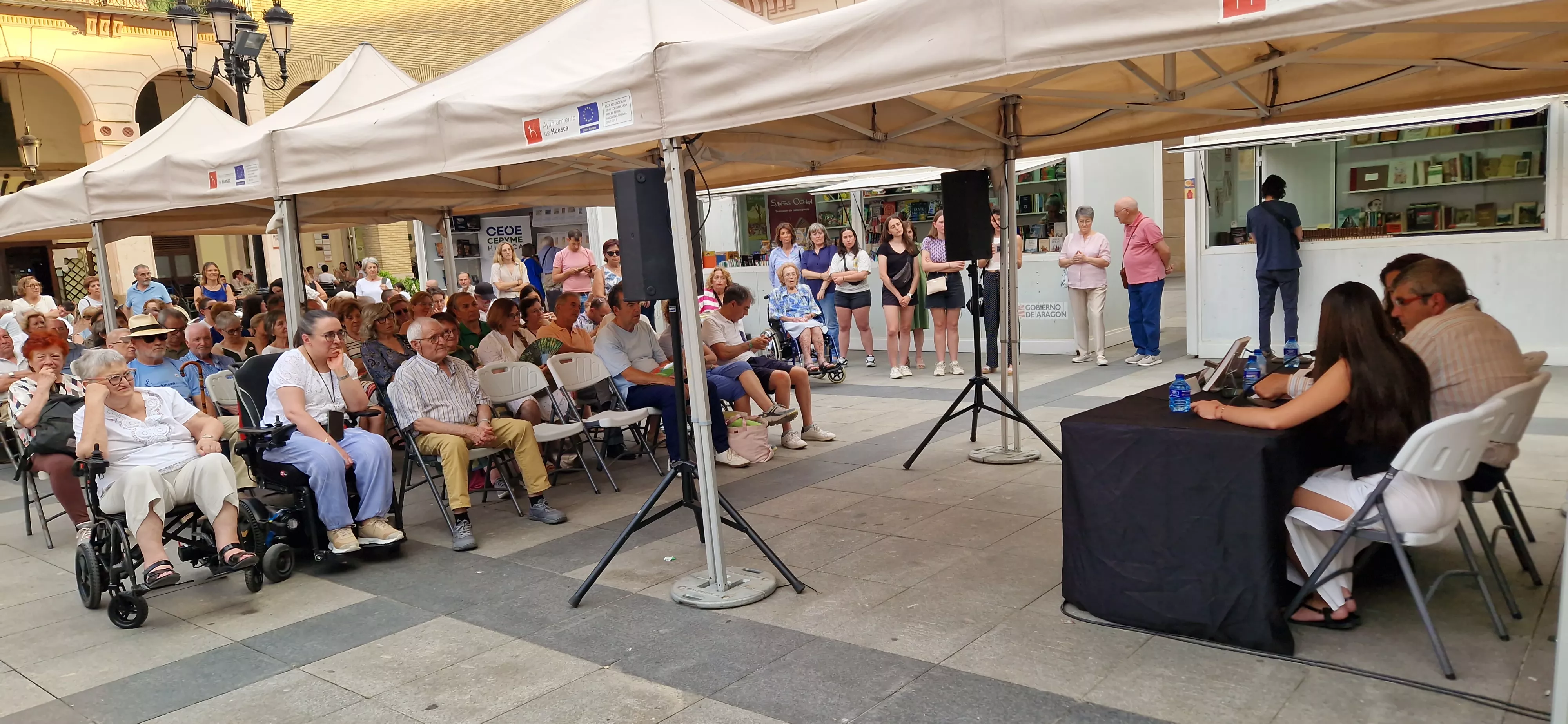 42 Feria del Libro de Huesca el lunes 1 de junio. Foto Myriam Martínez