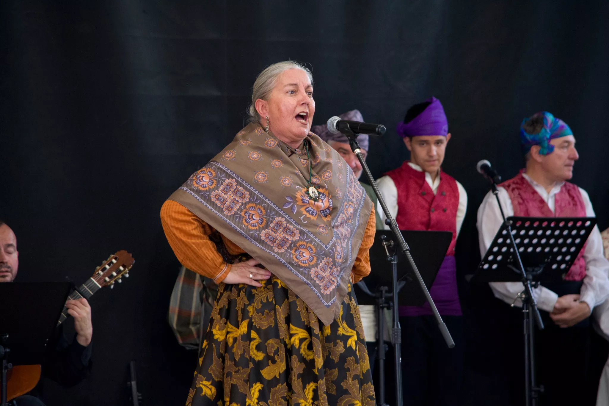 Festival de fin de curso de la Escuela de Folklore y Música de Huesca en Chimillas. Foto David Claveria