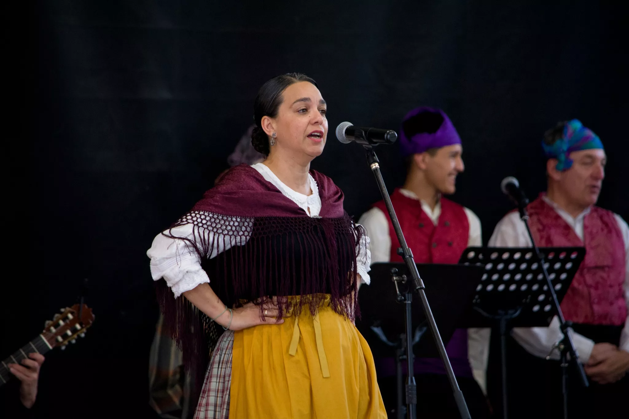 Festival de fin de curso de la Escuela de Folklore y Música de Huesca en Chimillas. Foto David Claveria