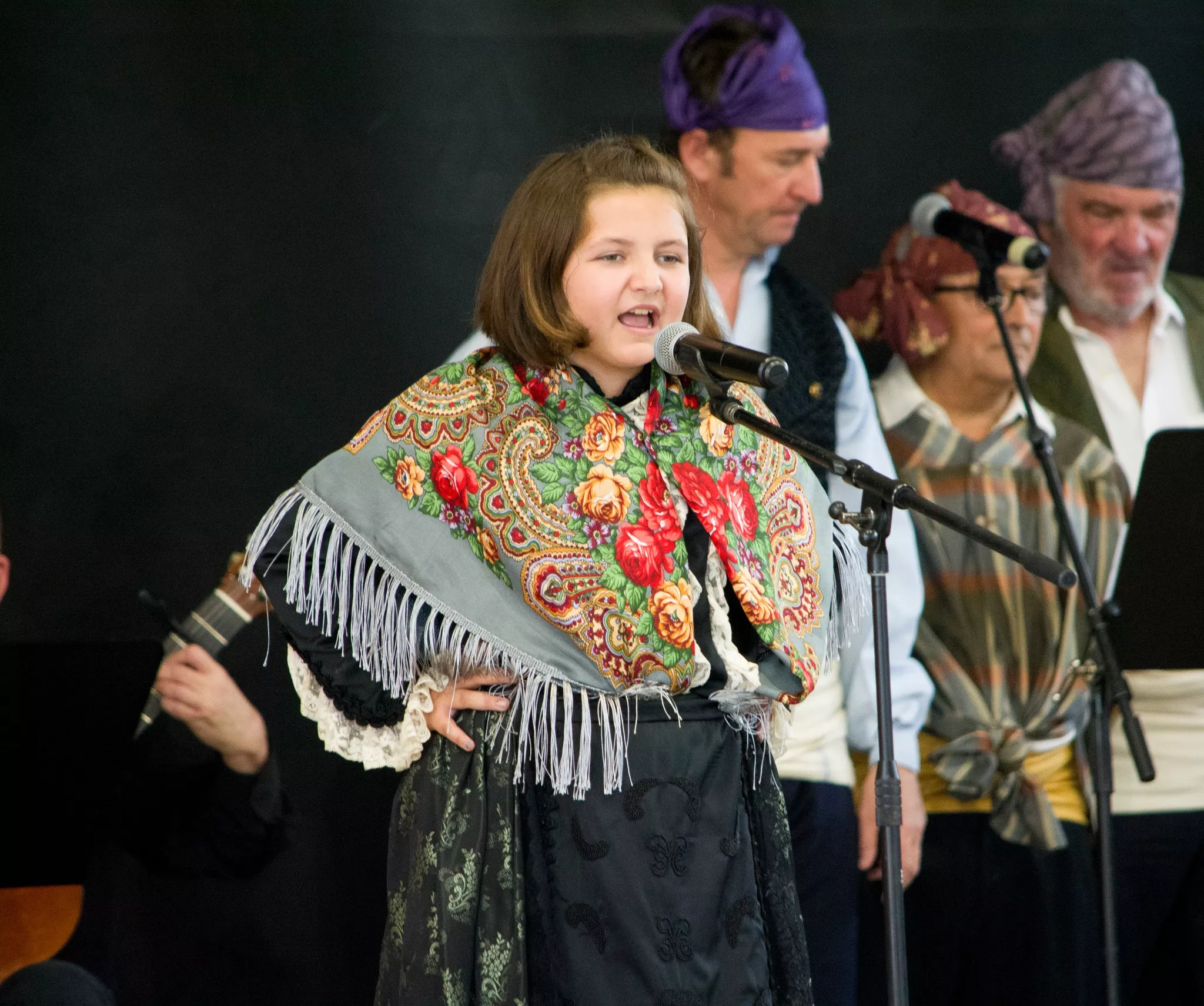 Festival de fin de curso de la Escuela de Folklore y Música de Huesca en Chimillas. Foto David Claveria