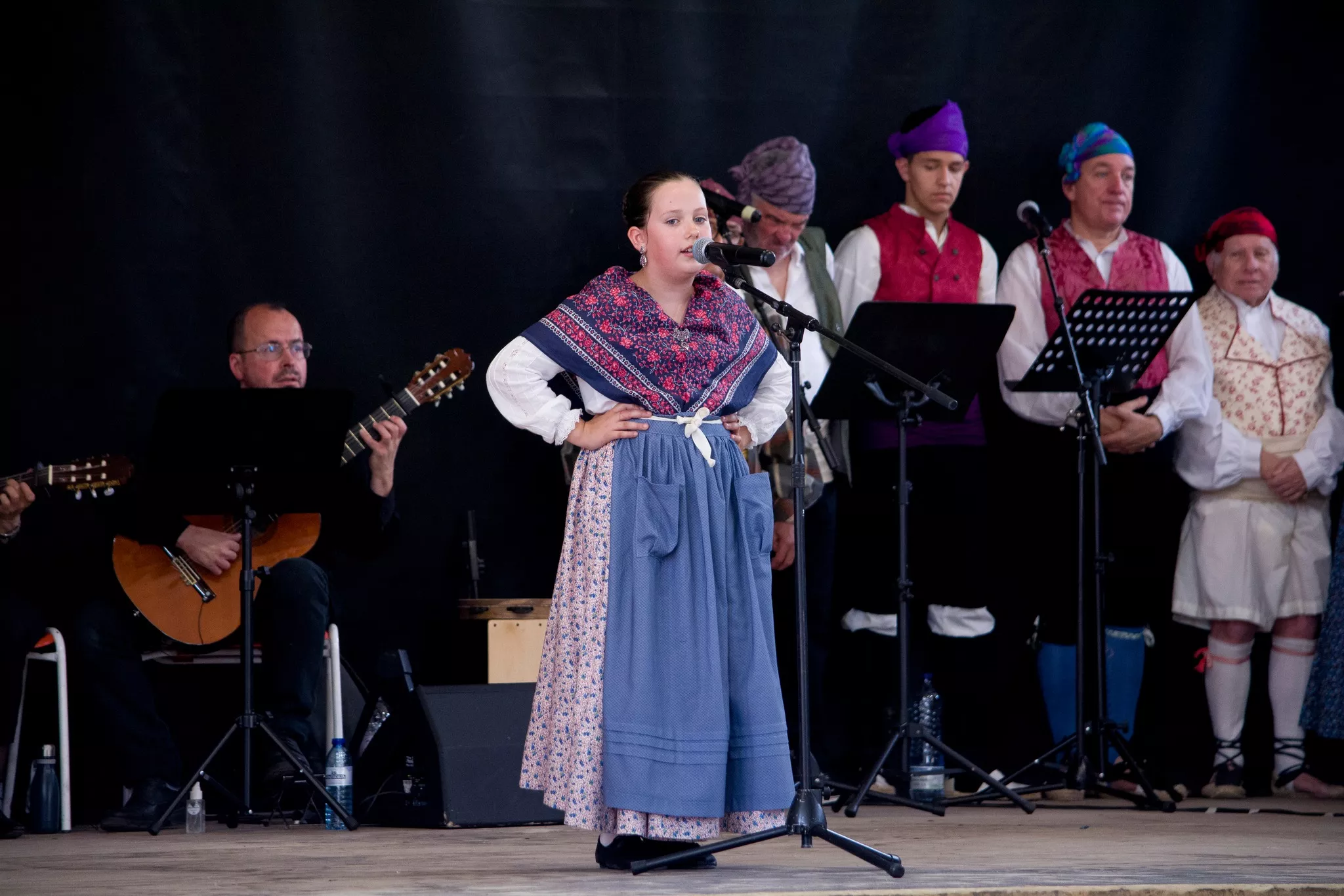 Festival de fin de curso de la Escuela de Folklore y Música de Huesca en Chimillas. Foto David Claveria