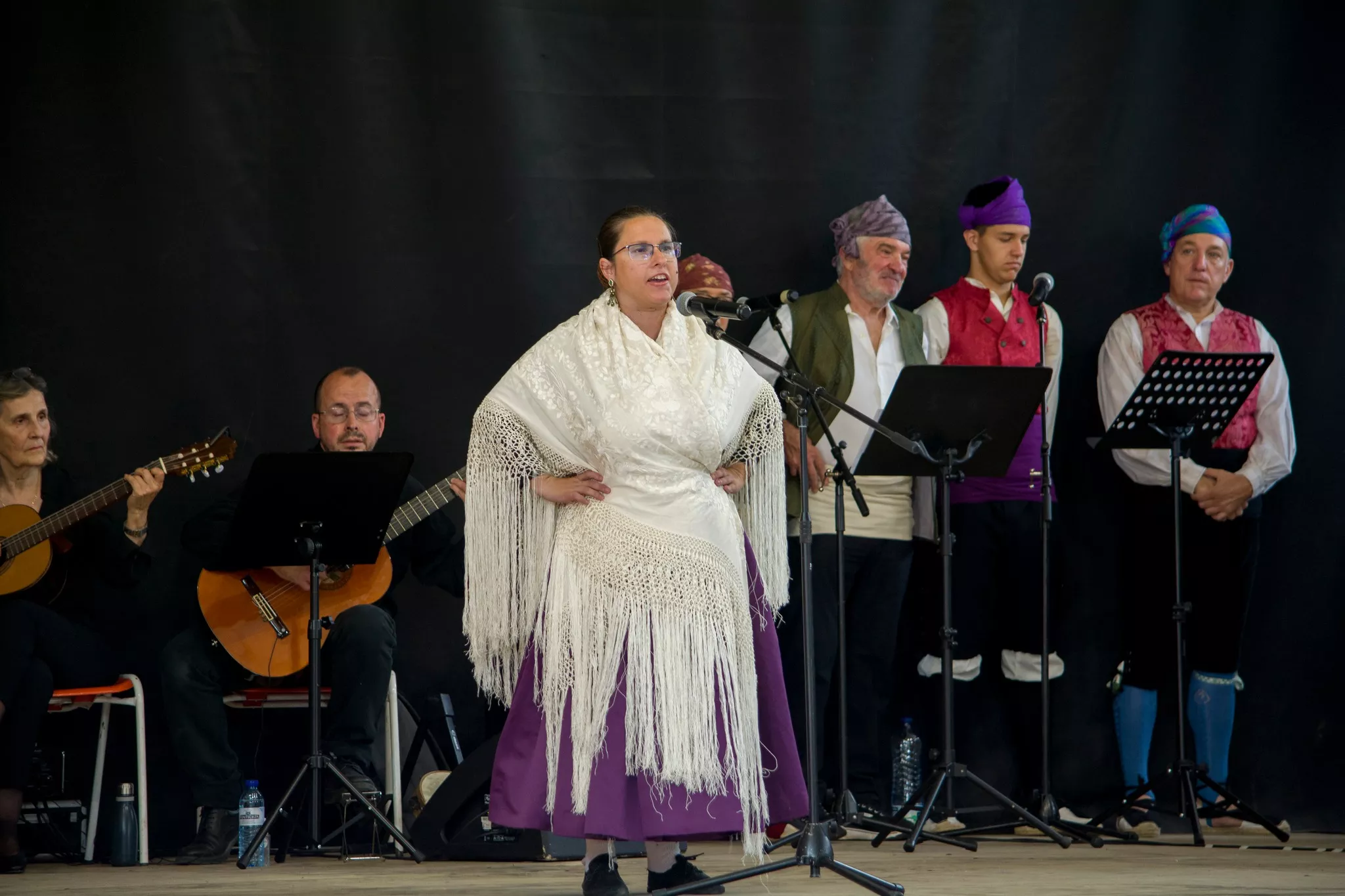Festival de fin de curso de la Escuela de Folklore y Música de Huesca en Chimillas. Foto David Claveria