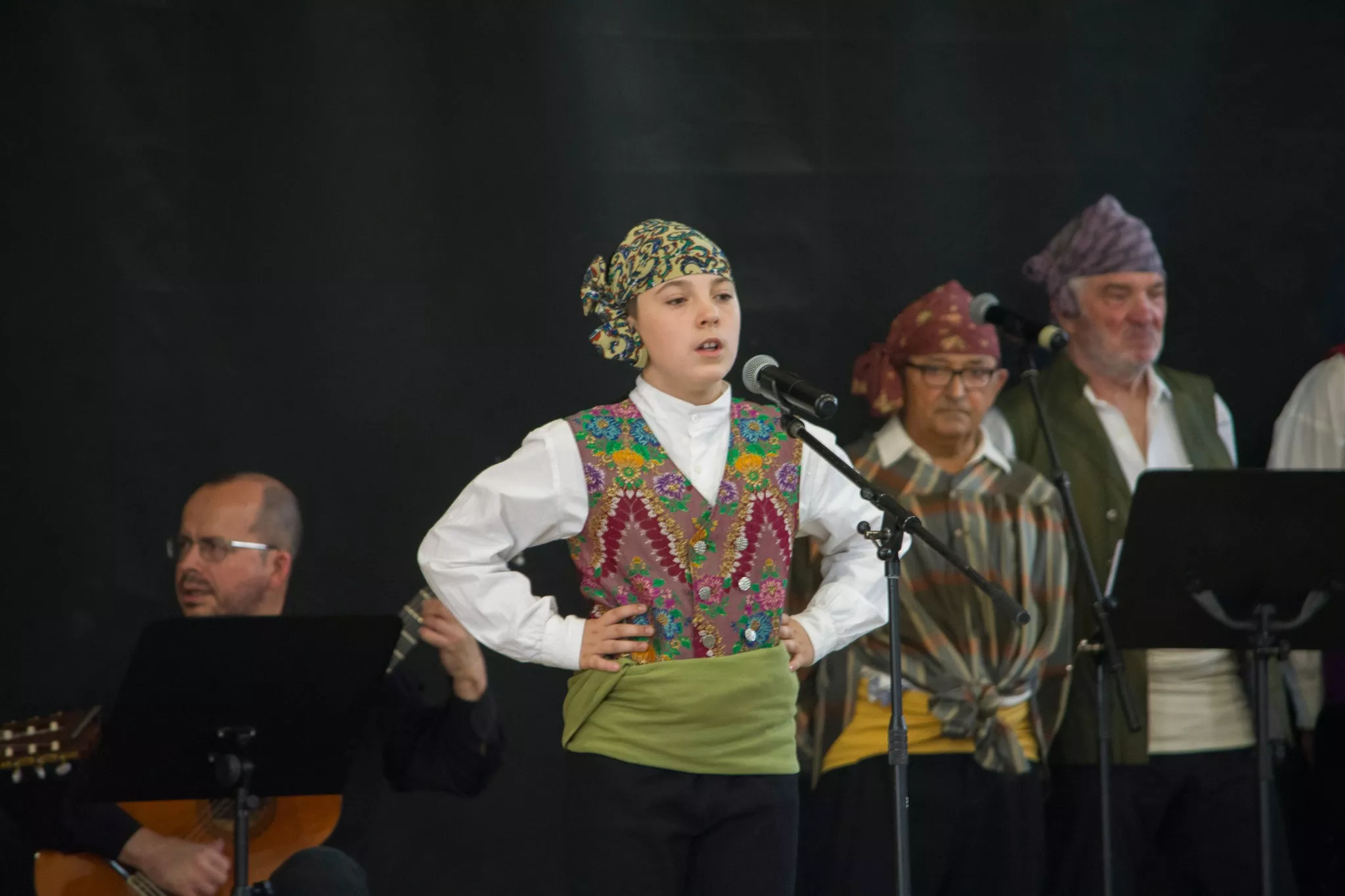 Festival de fin de curso de la Escuela de Folklore y Música de Huesca en Chimillas. Foto David Claveria