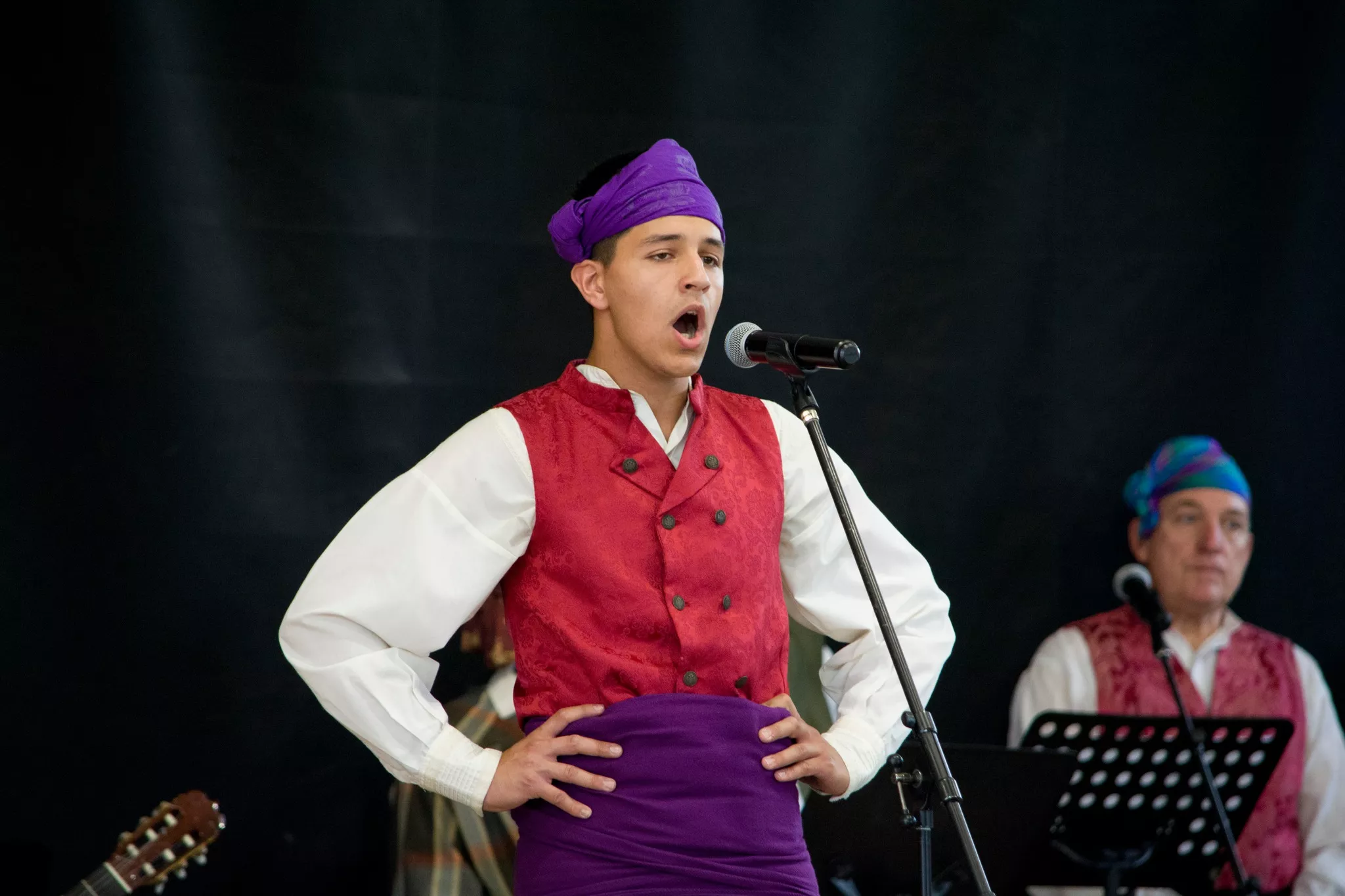 Festival de fin de curso de la Escuela de Folklore y Música de Huesca en Chimillas. Foto David Claveria